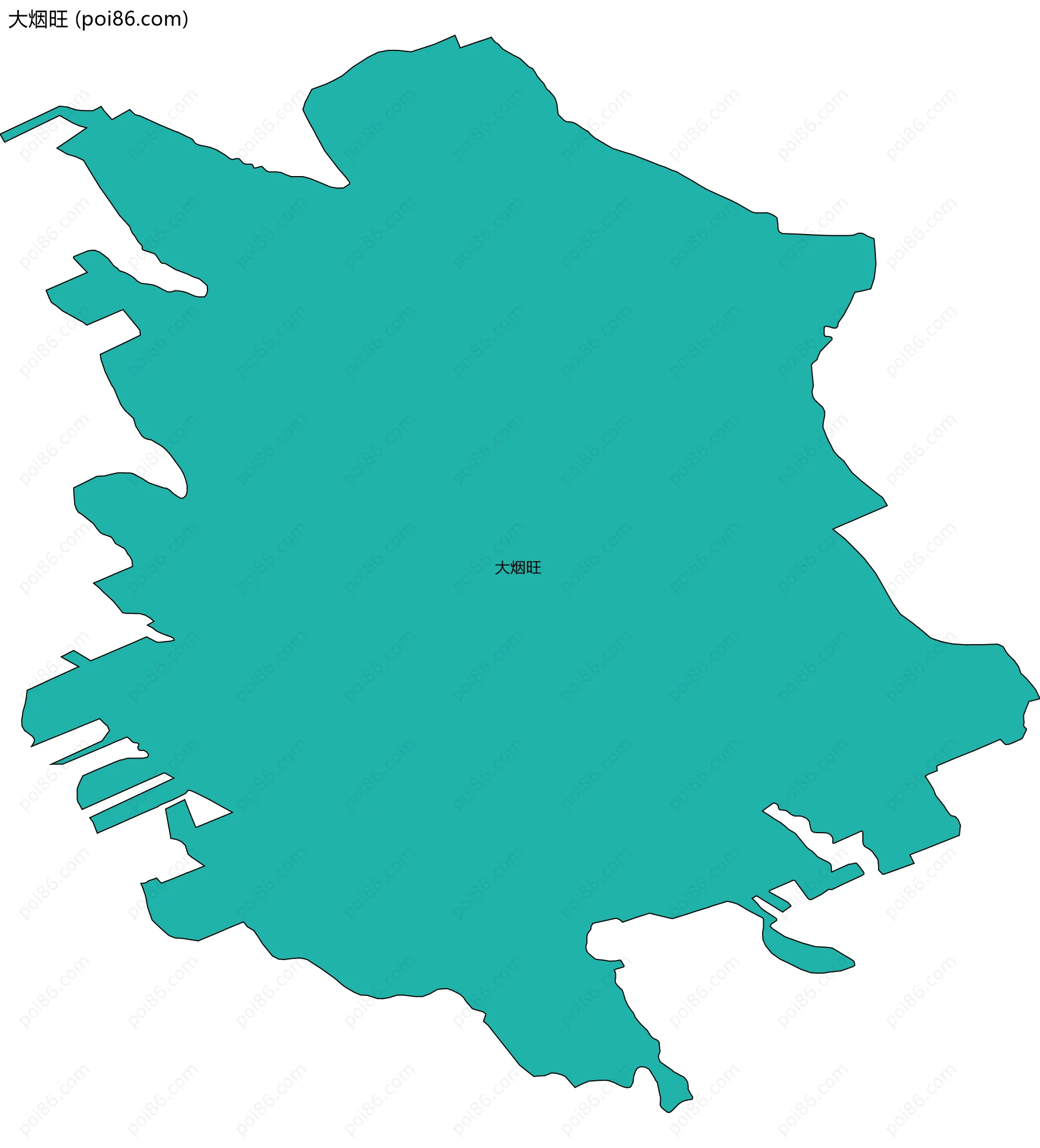 大烟旺边界地图