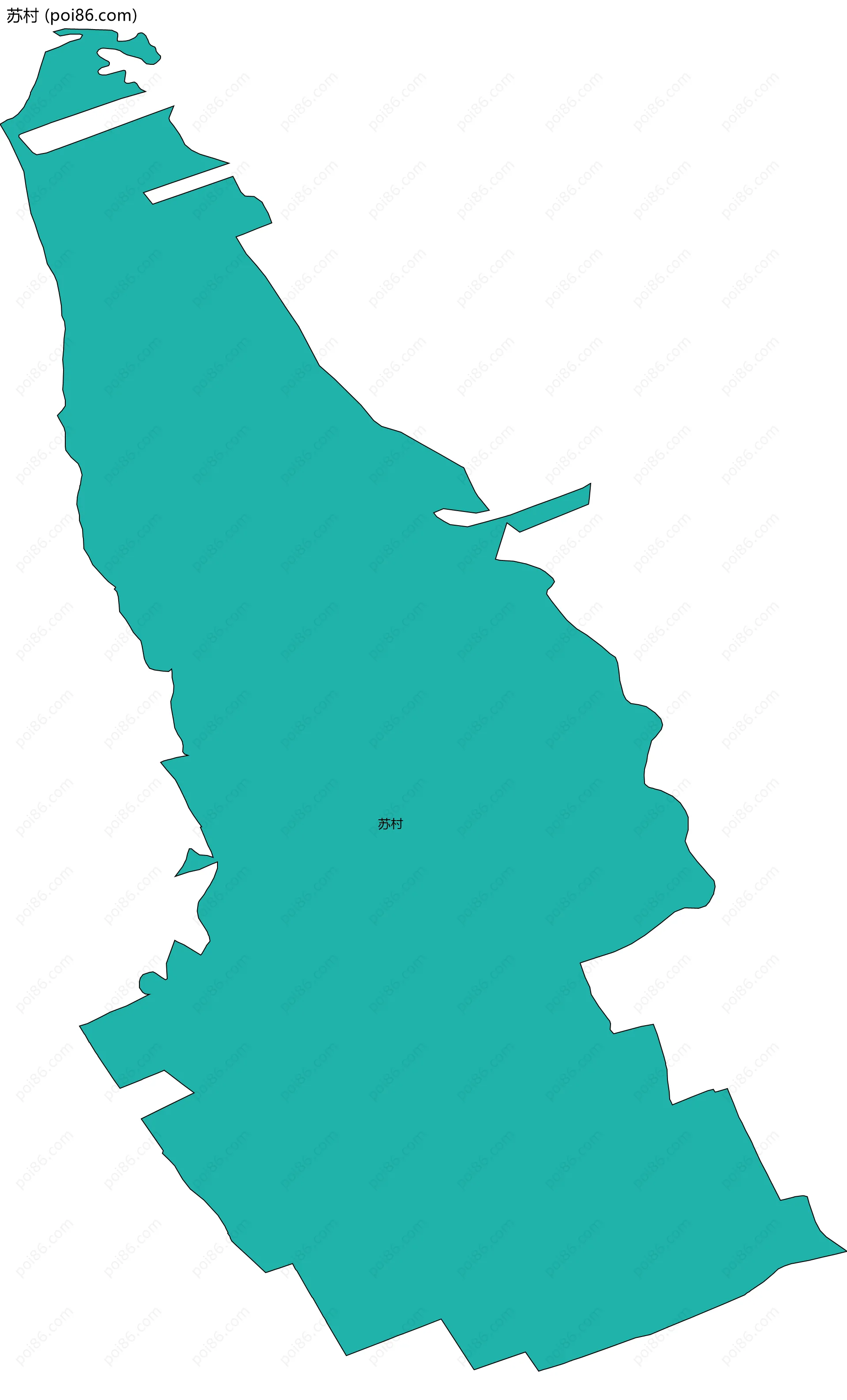 苏村边界地图