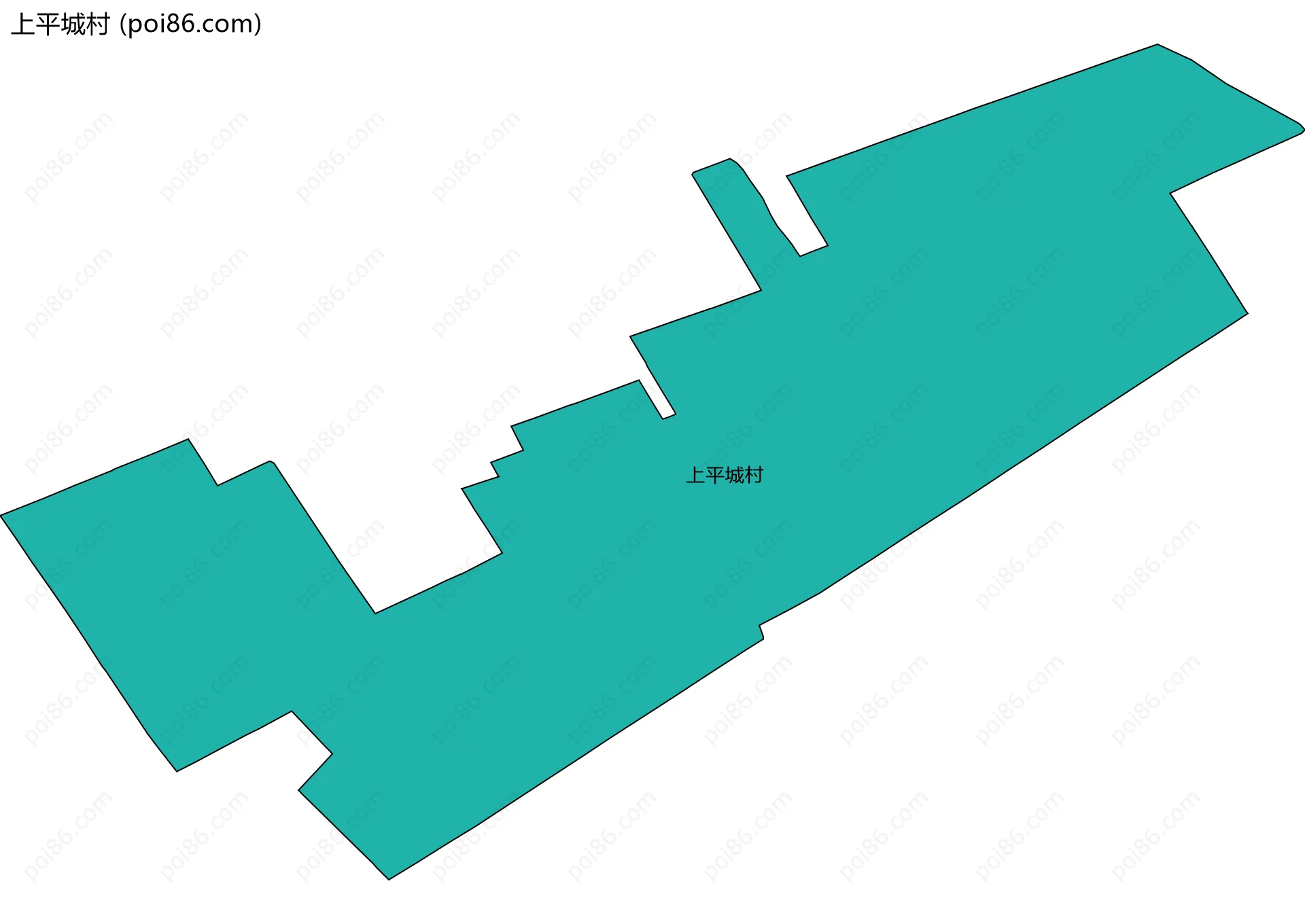 上平城村边界地图