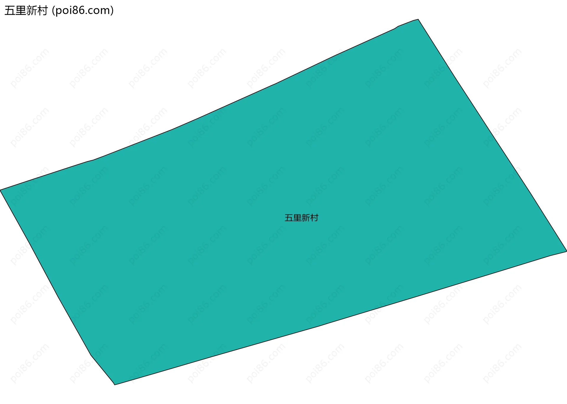 五里新村边界地图