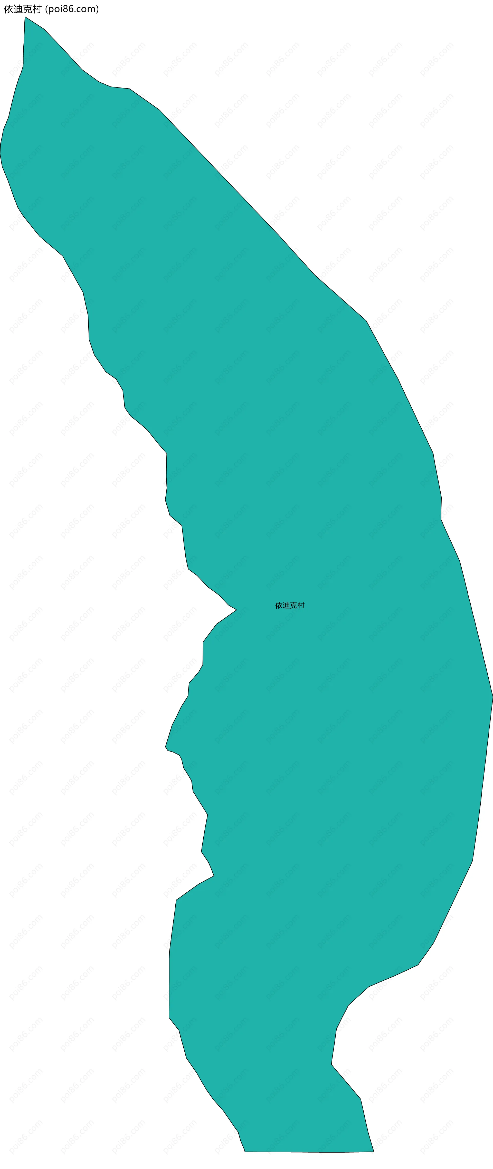 依迪克村边界地图