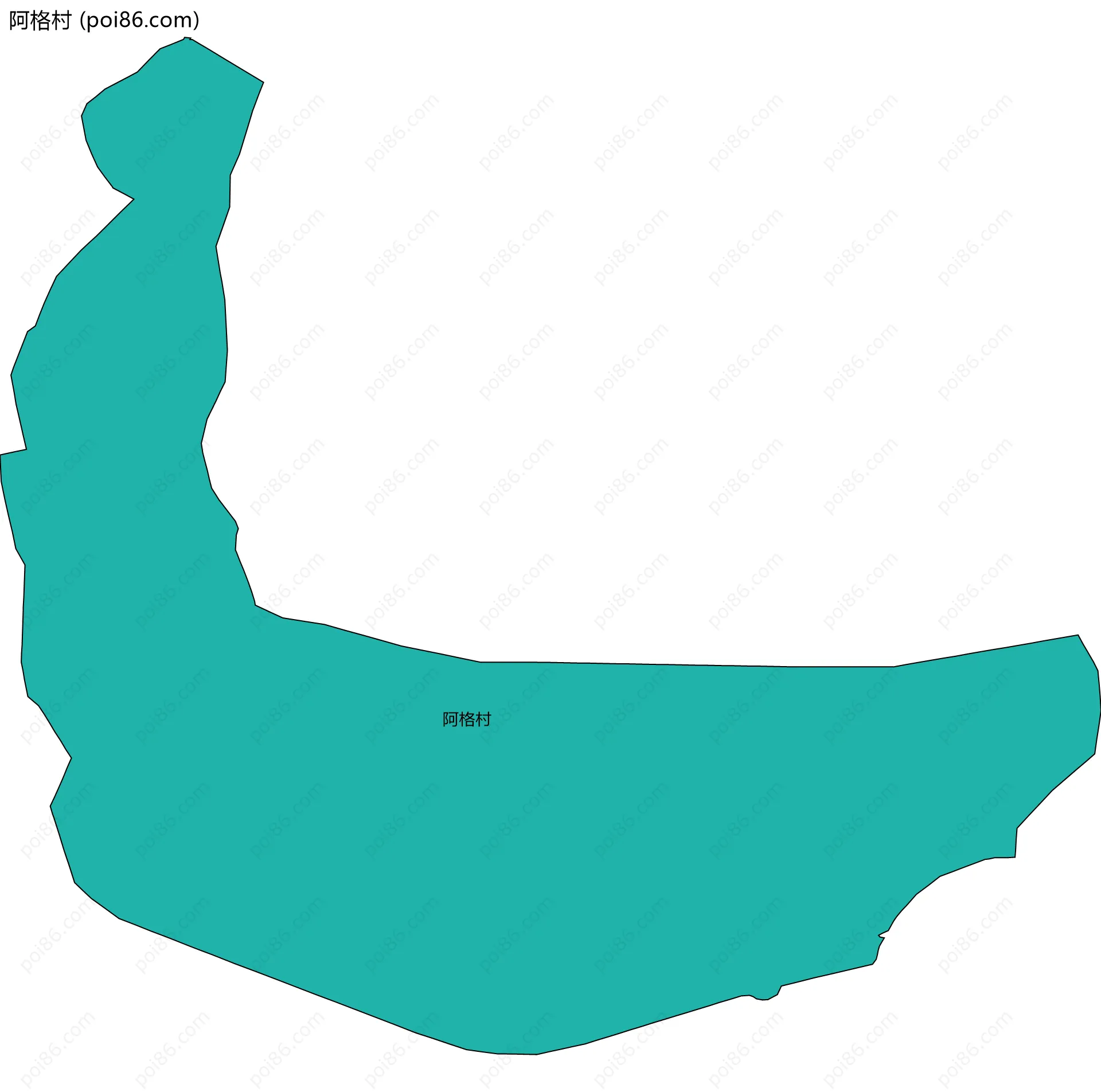 阿格村边界地图