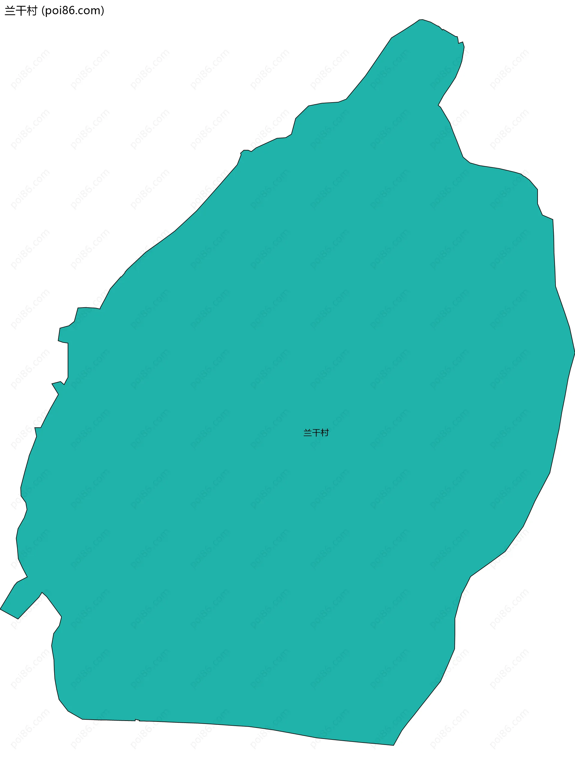 兰干村边界地图