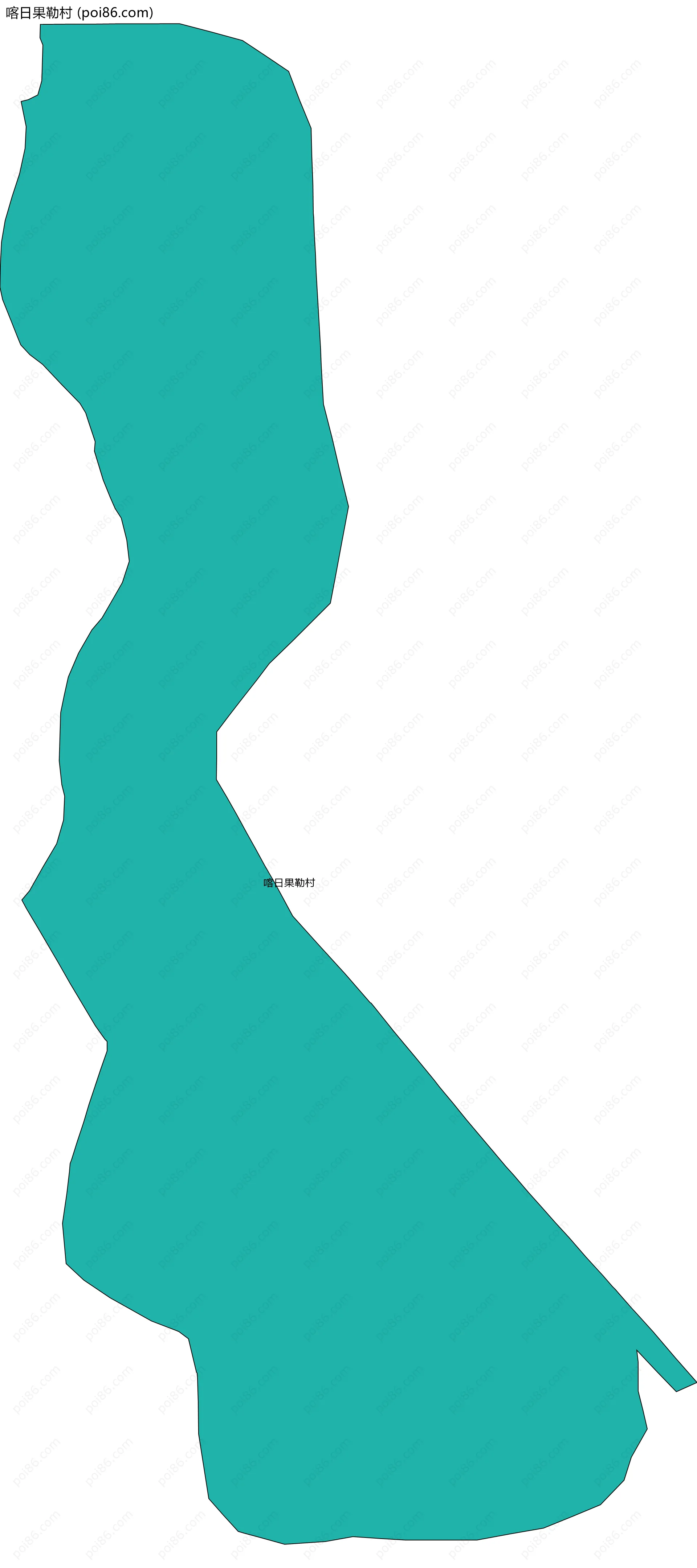 喀日果勒村边界地图