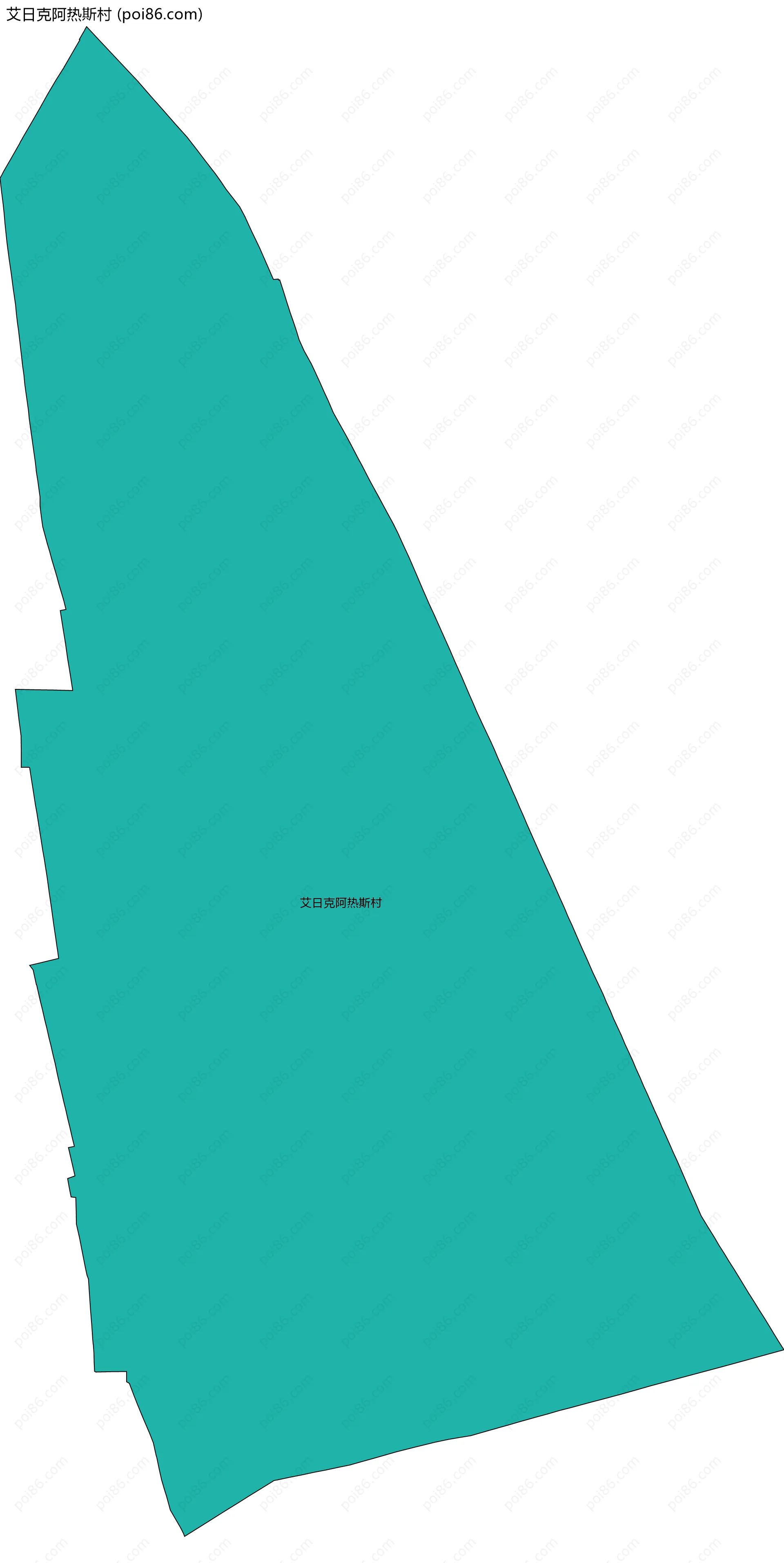 艾日克阿热斯村边界地图