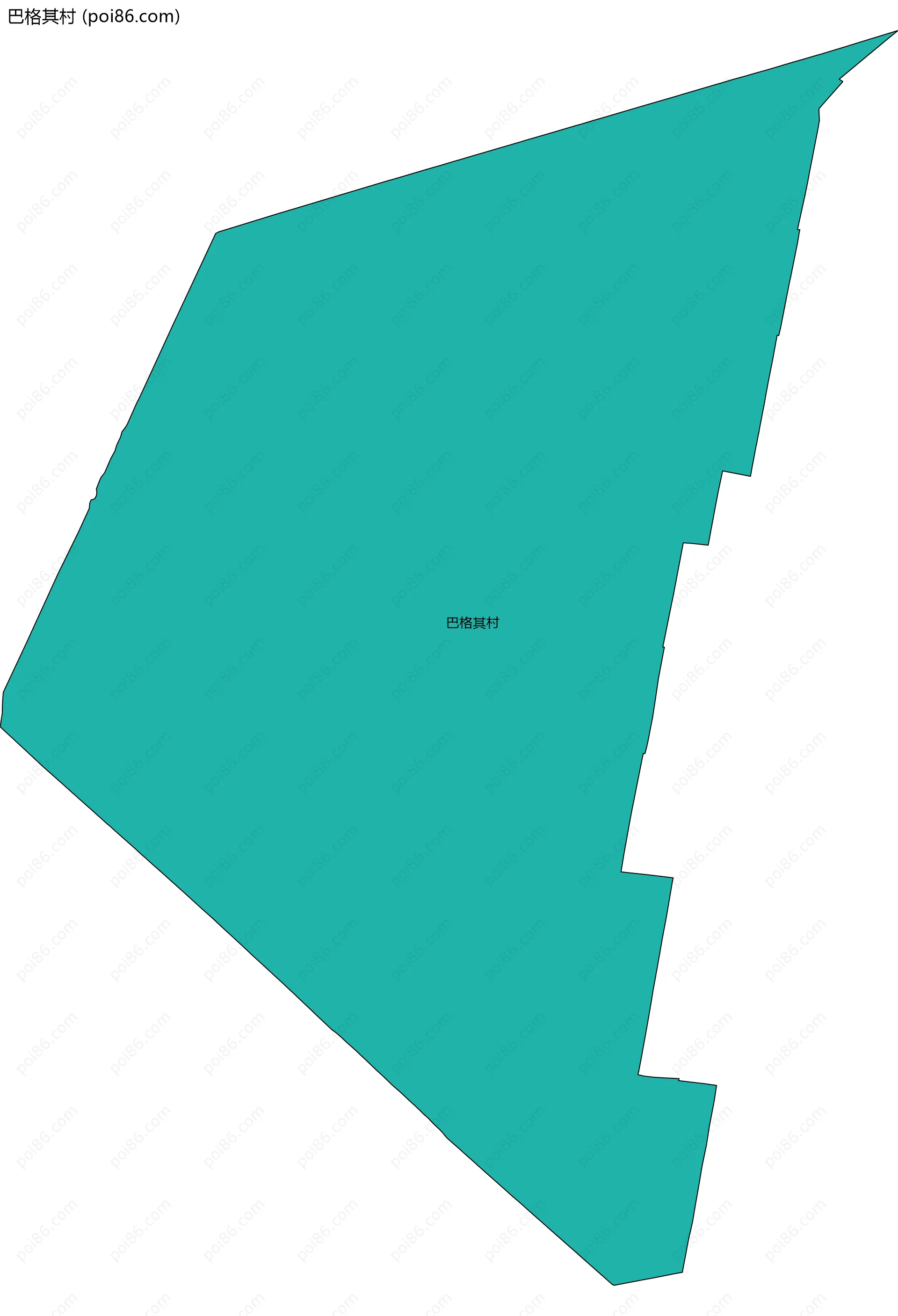 巴格其村边界地图