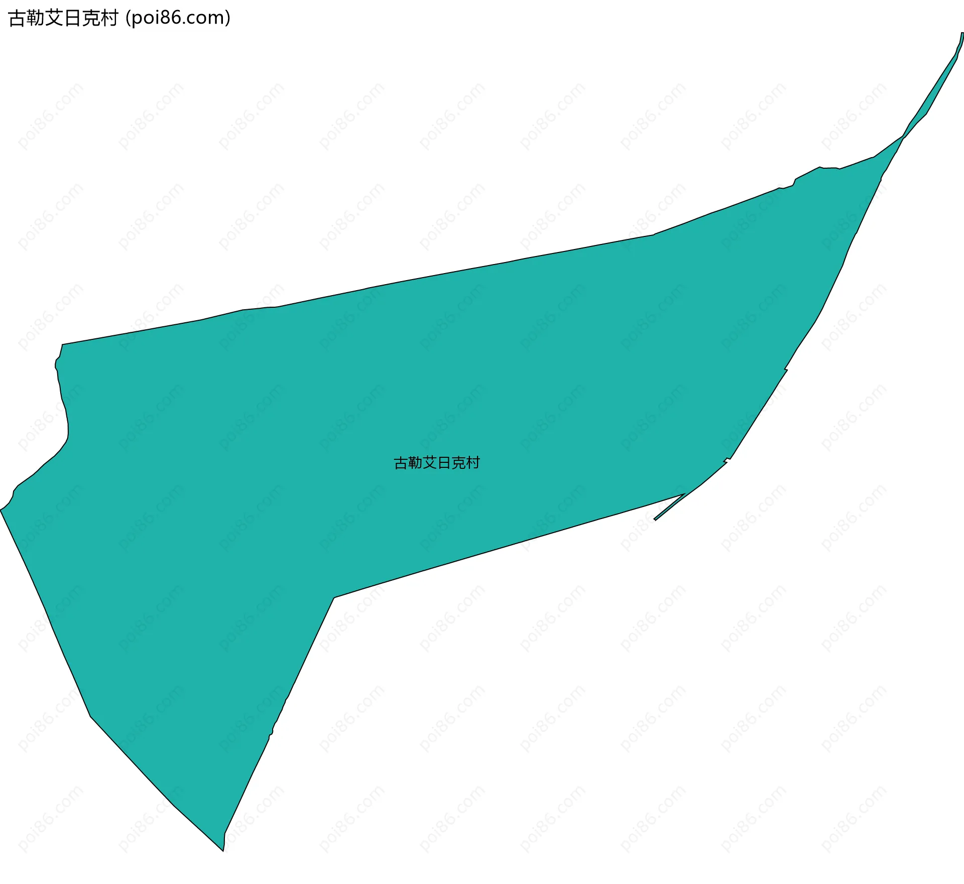 古勒艾日克村边界地图