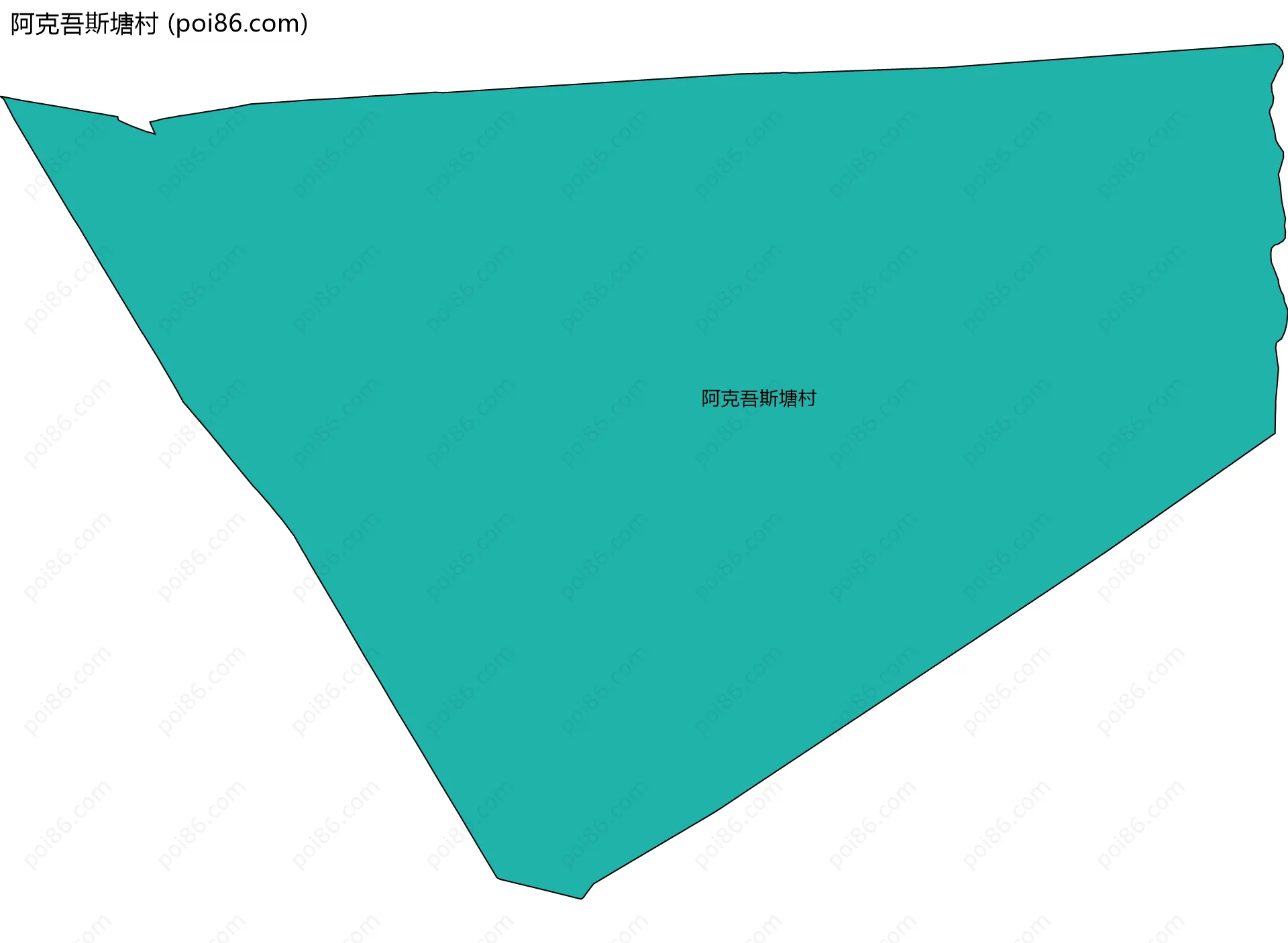 阿克吾斯塘村边界地图