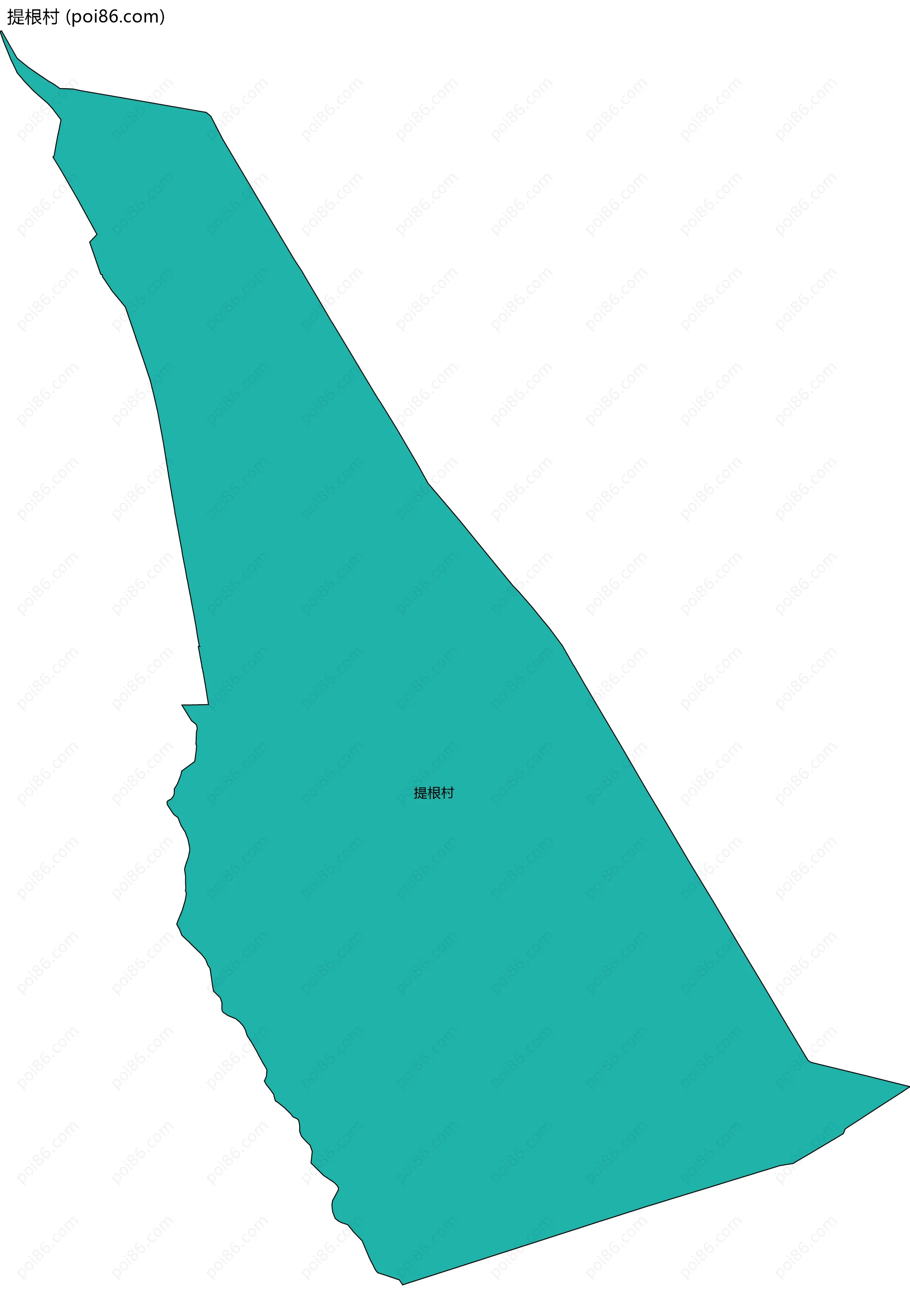 提根村边界地图