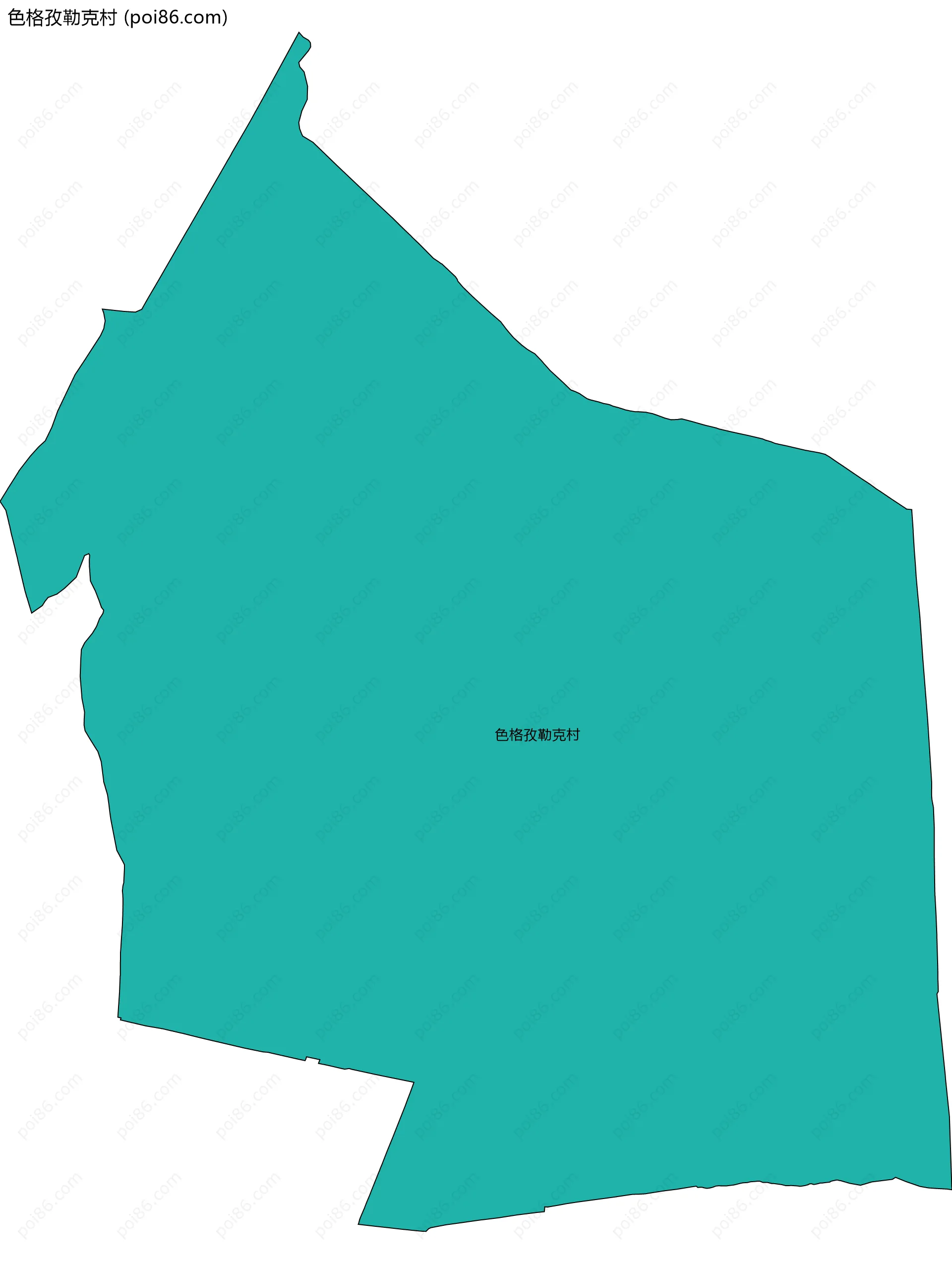 色格孜勒克村边界地图