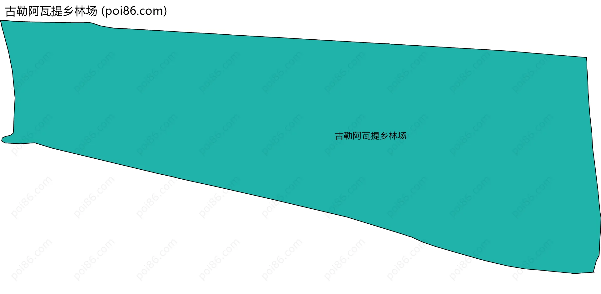 古勒阿瓦提乡林场边界地图