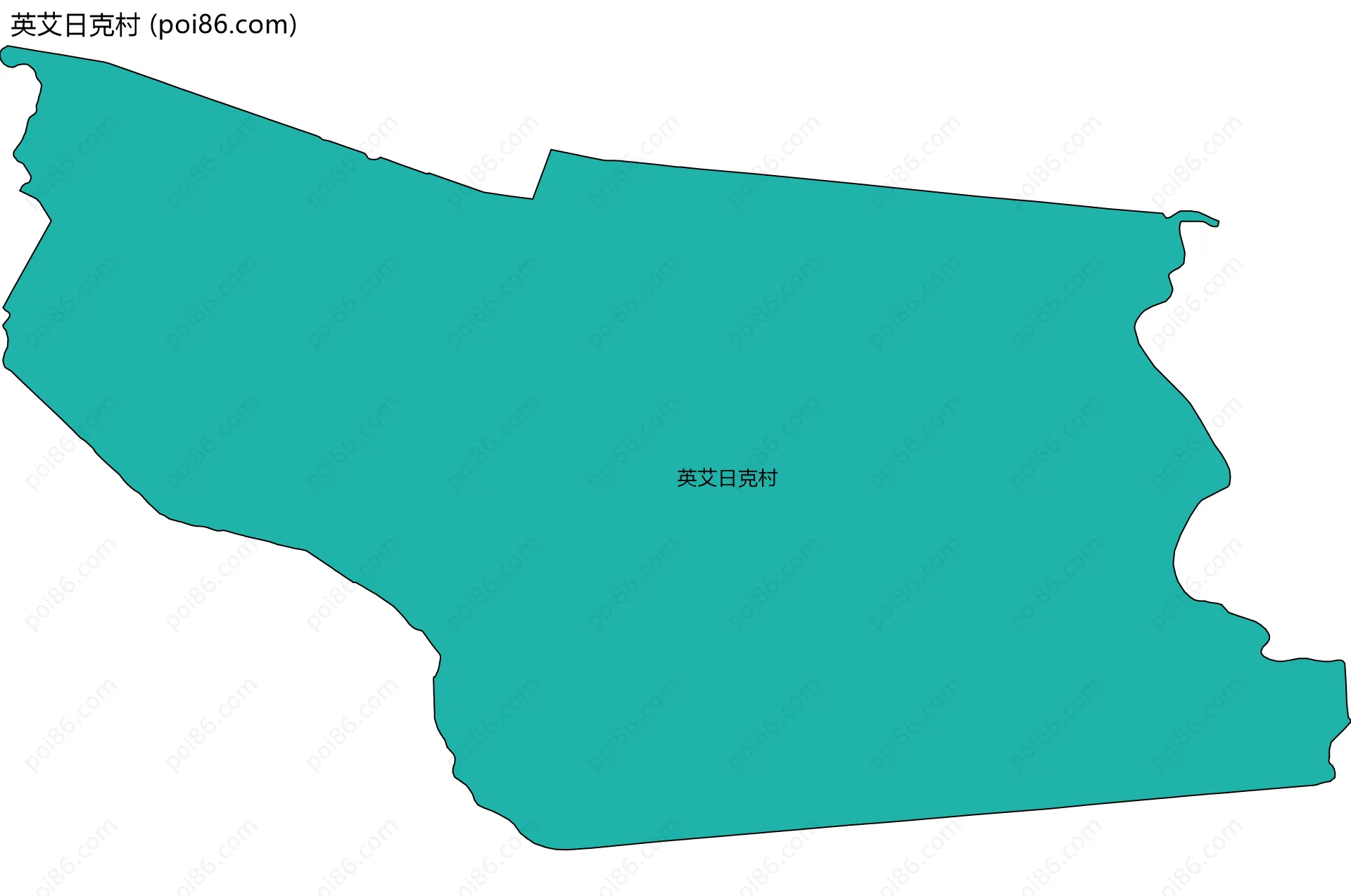 英艾日克村边界地图