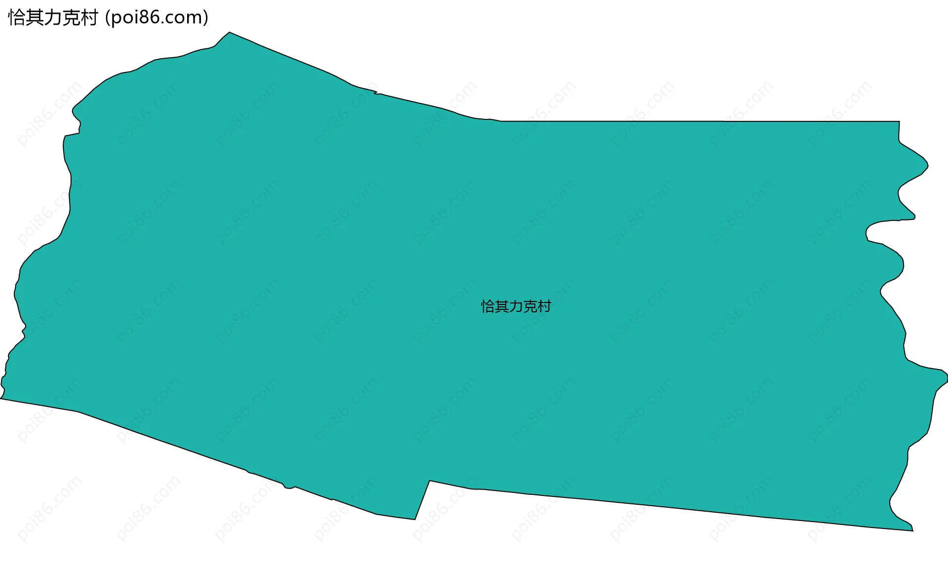 恰其力克村边界地图