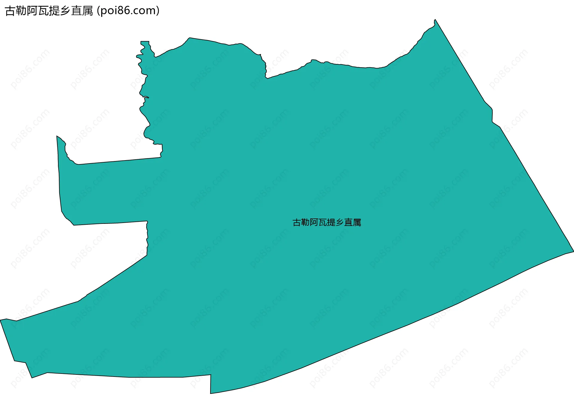 古勒阿瓦提乡直属边界地图