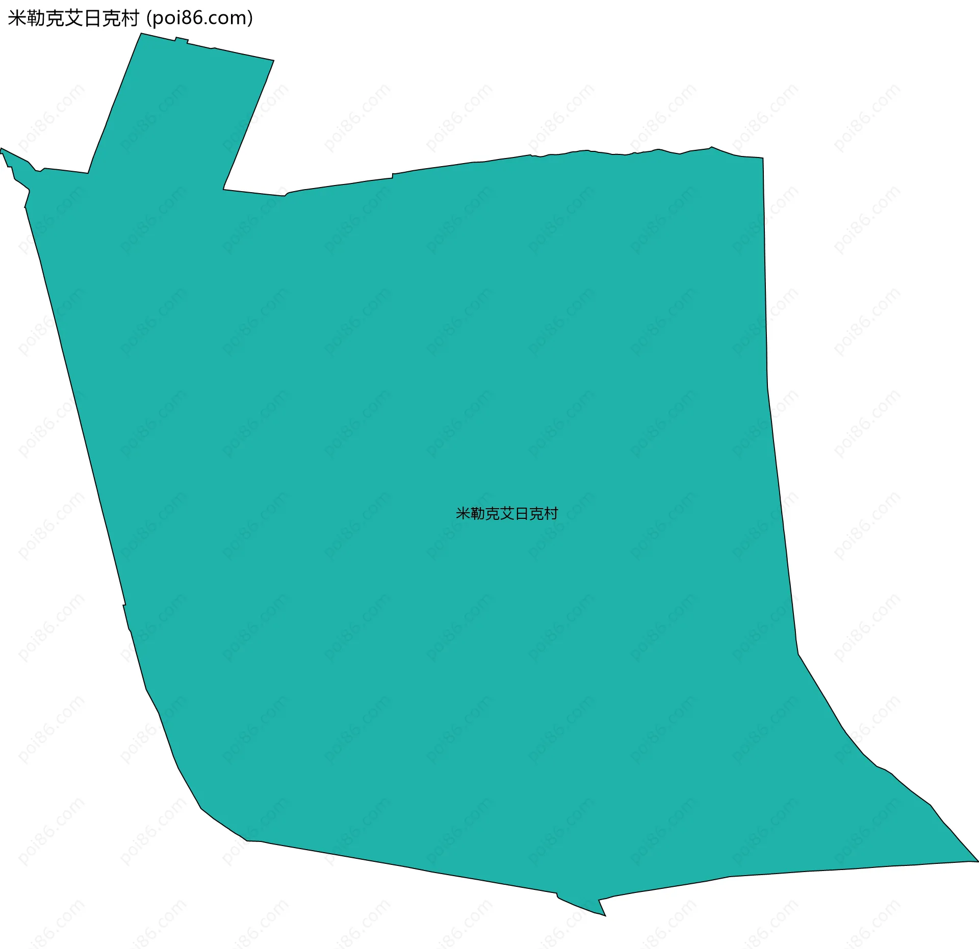 米勒克艾日克村边界地图