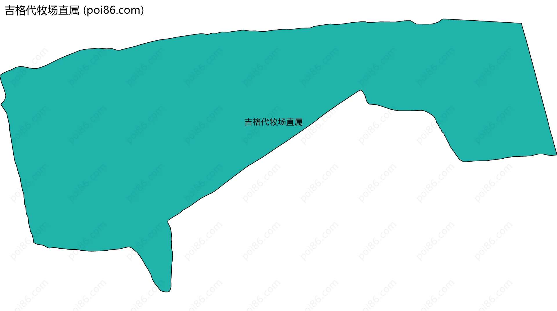 吉格代牧场直属边界地图
