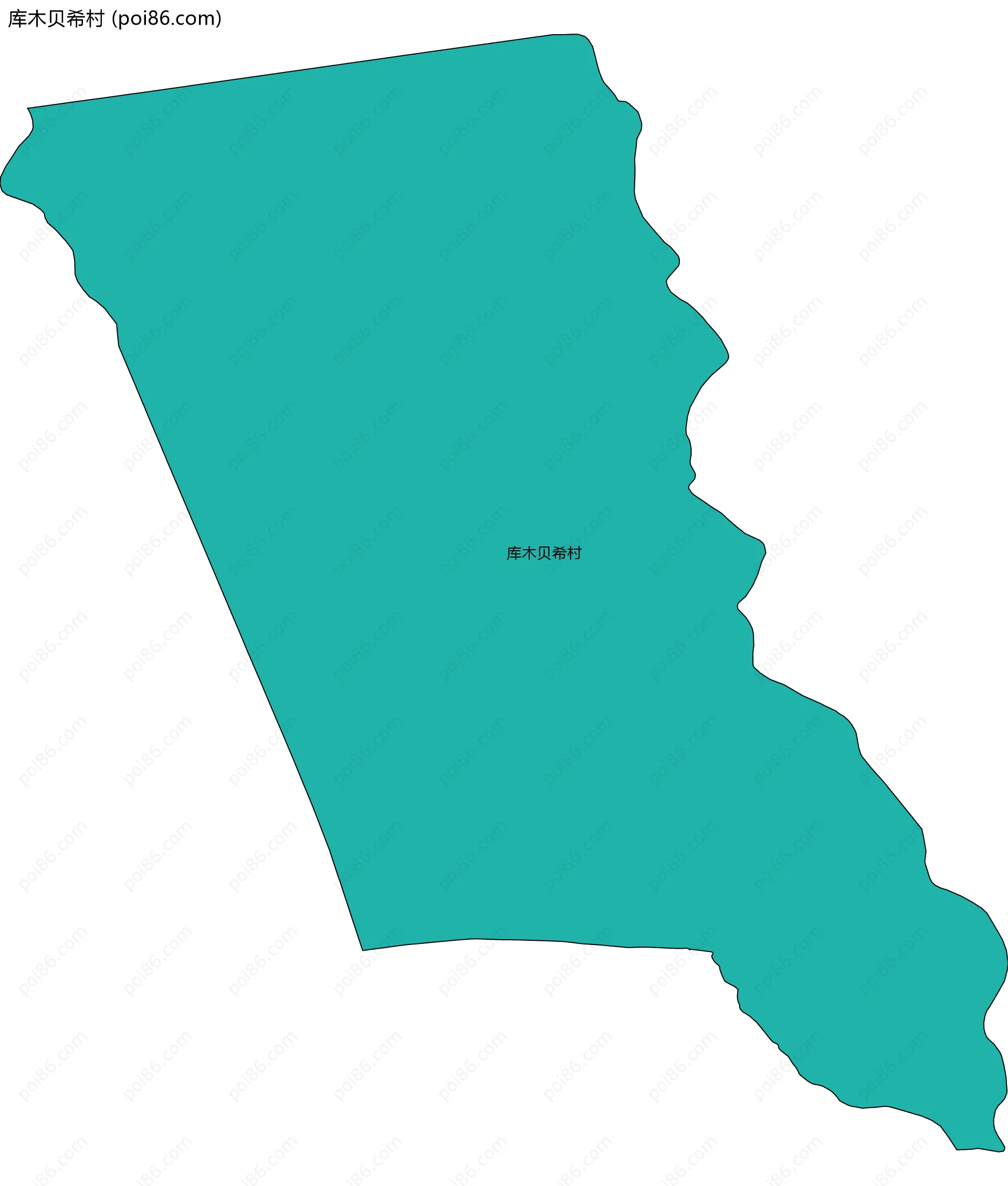 库木贝希村边界地图