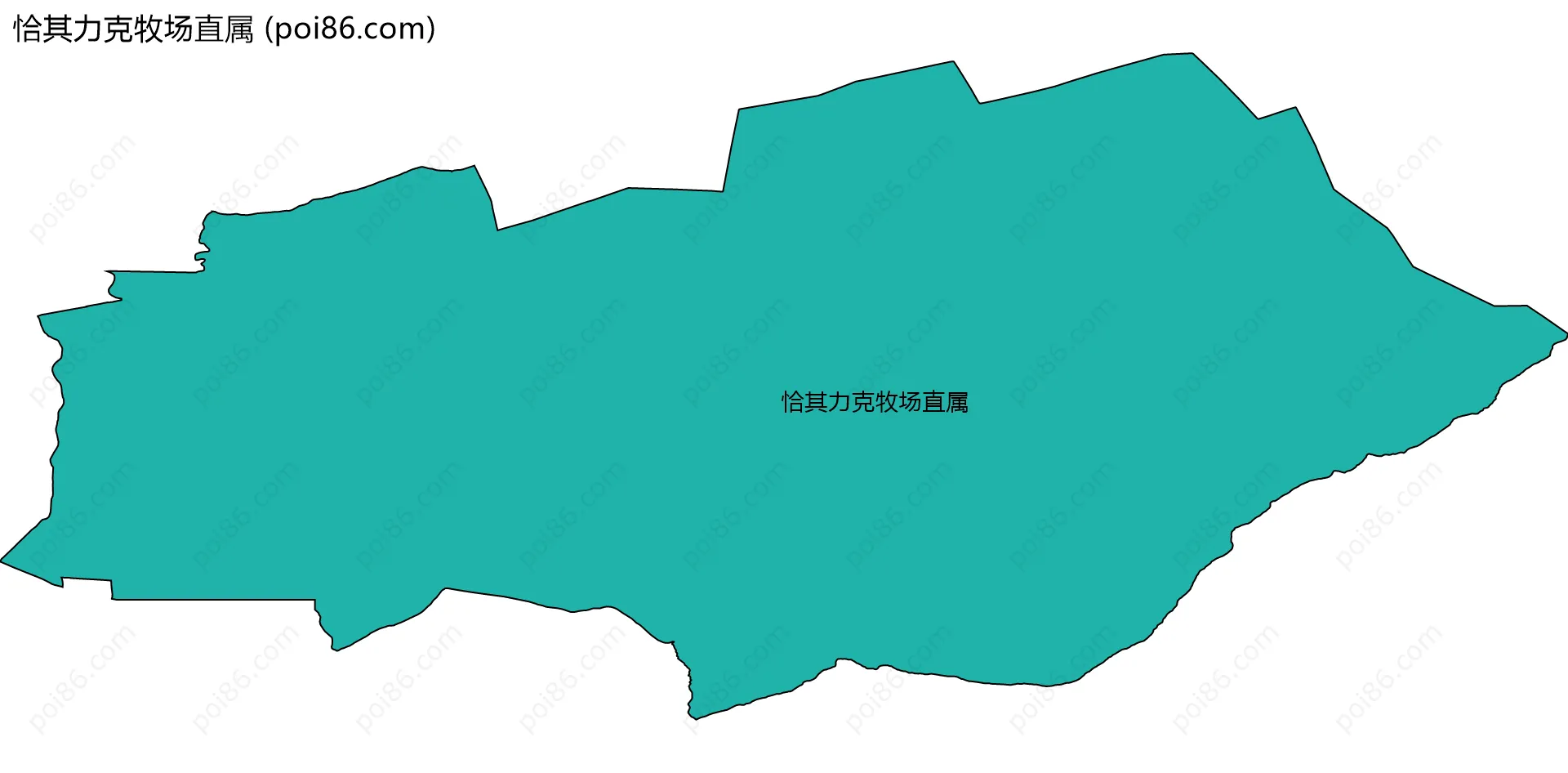 恰其力克牧场直属边界地图
