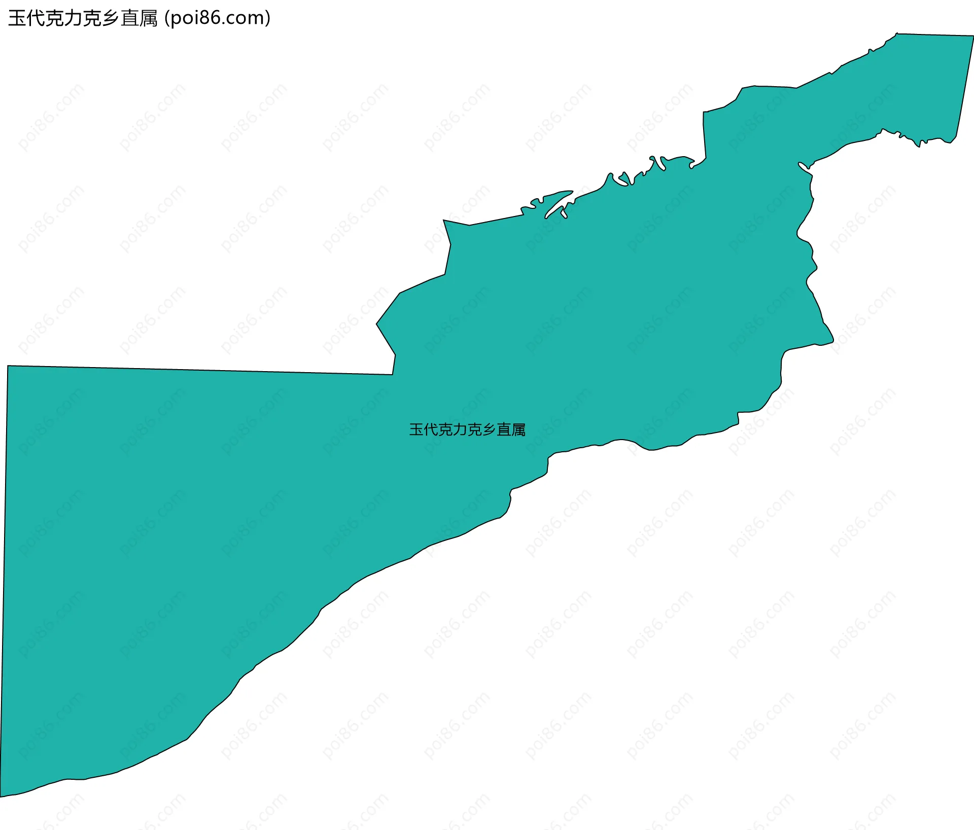 玉代克力克乡直属边界地图
