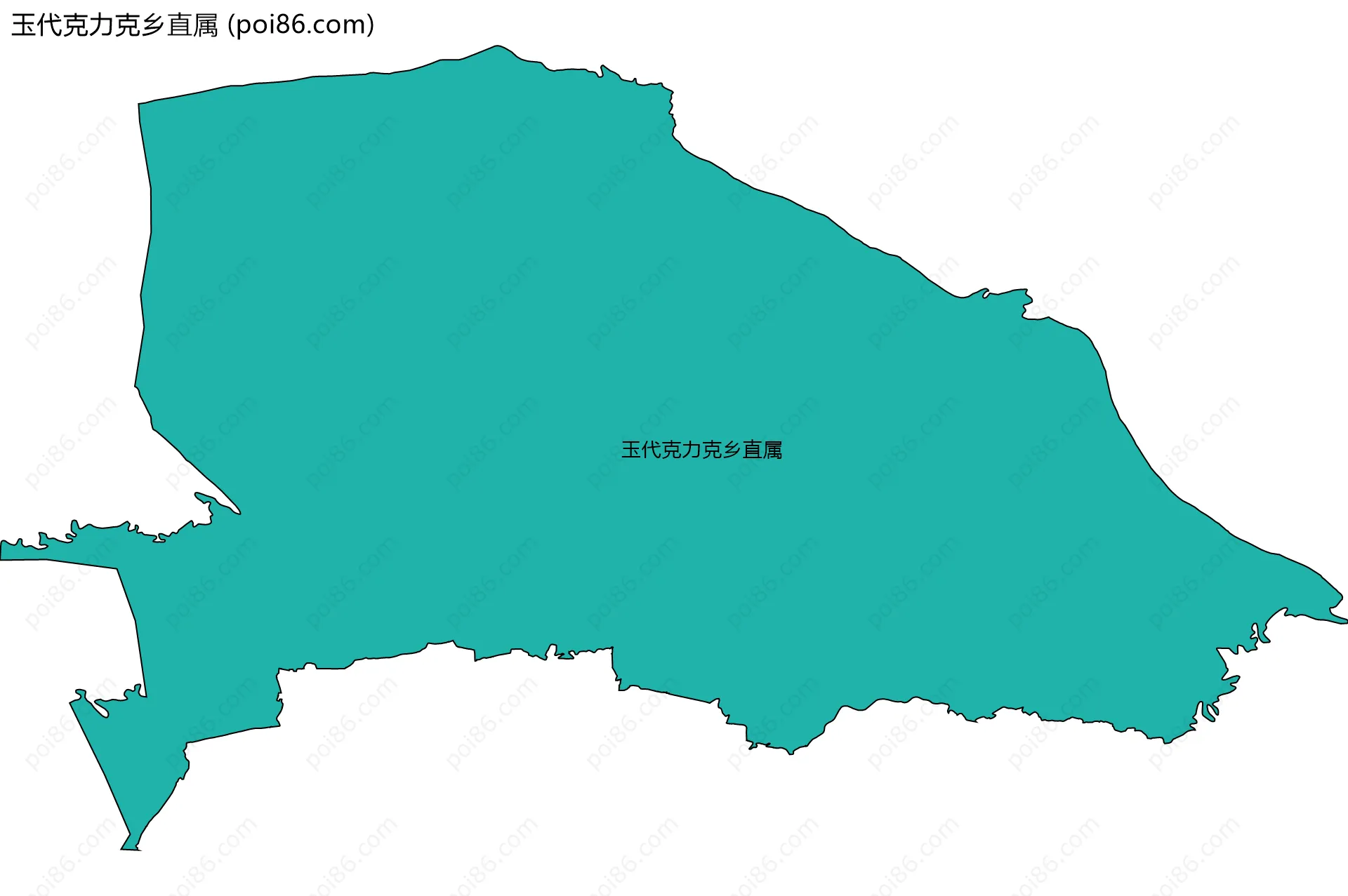 玉代克力克乡直属边界地图