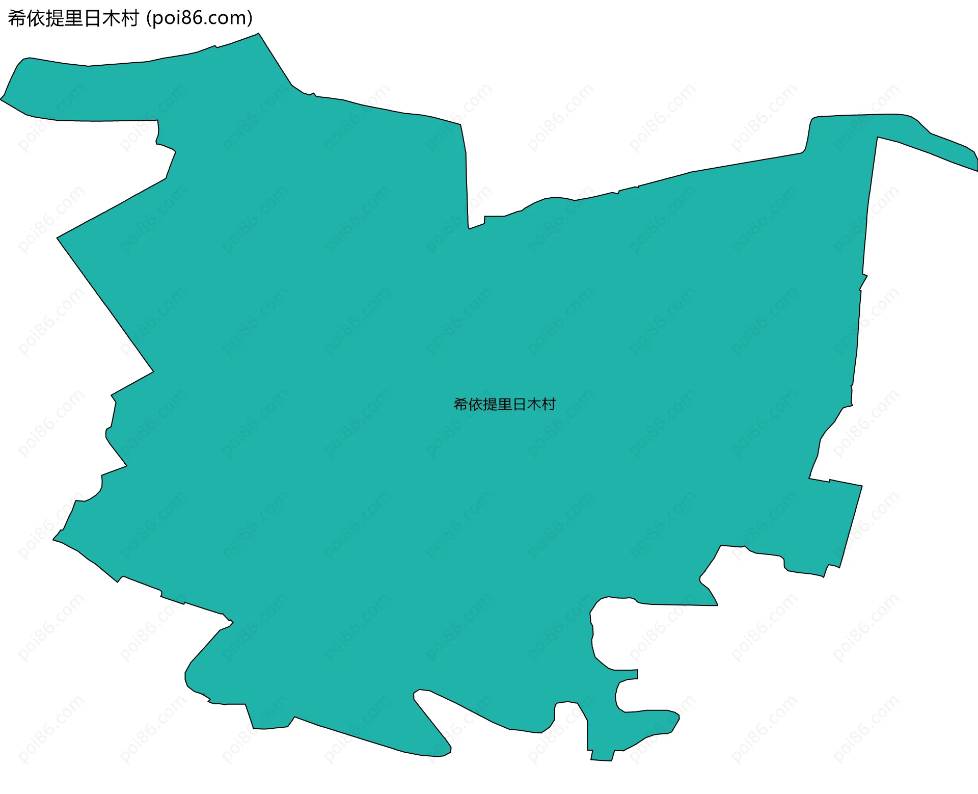 希依提里日木村边界地图
