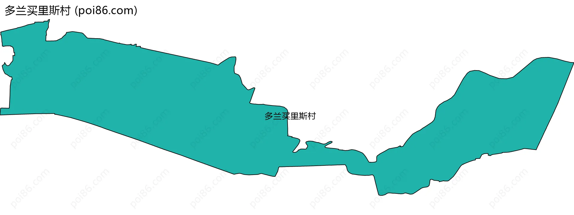 多兰买里斯村边界地图