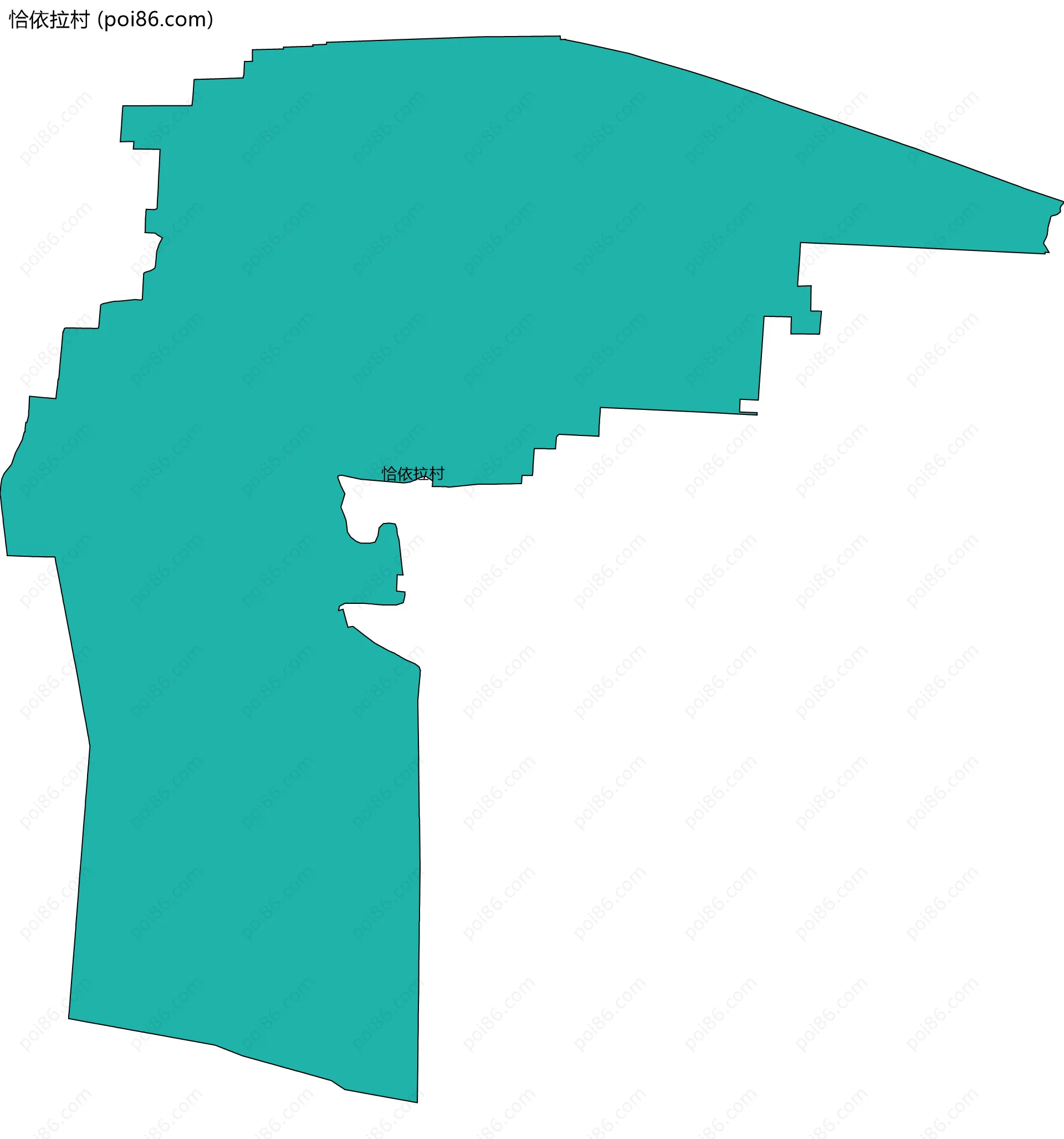 恰依拉村边界地图