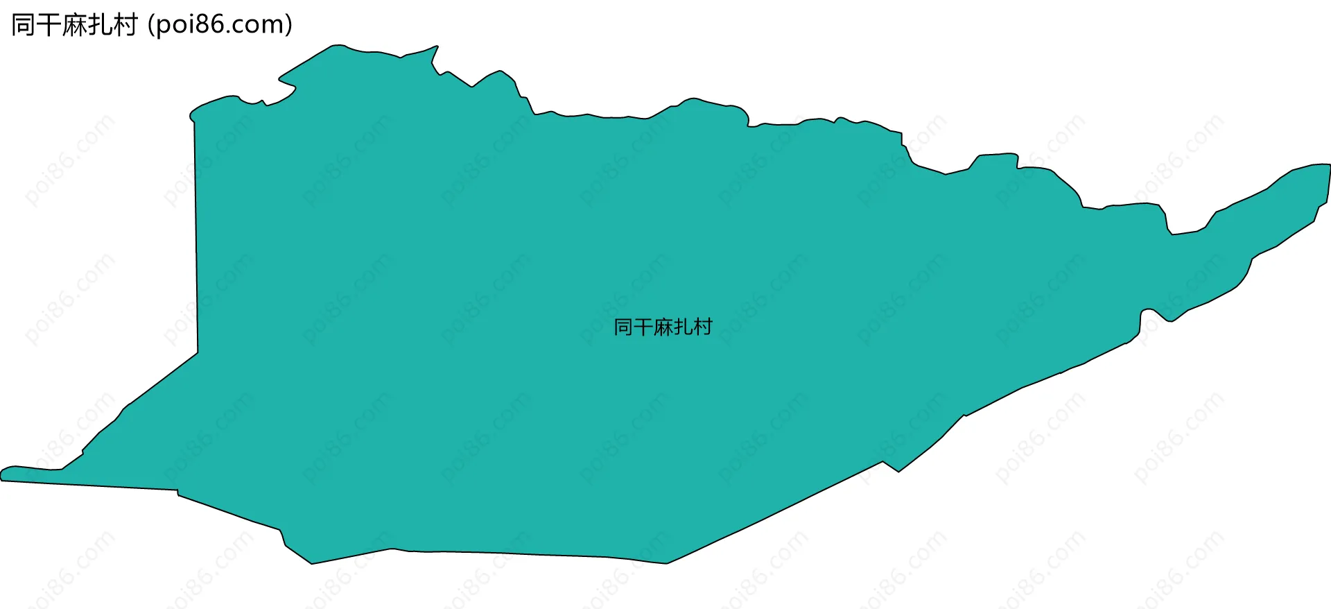 同干麻扎村边界地图