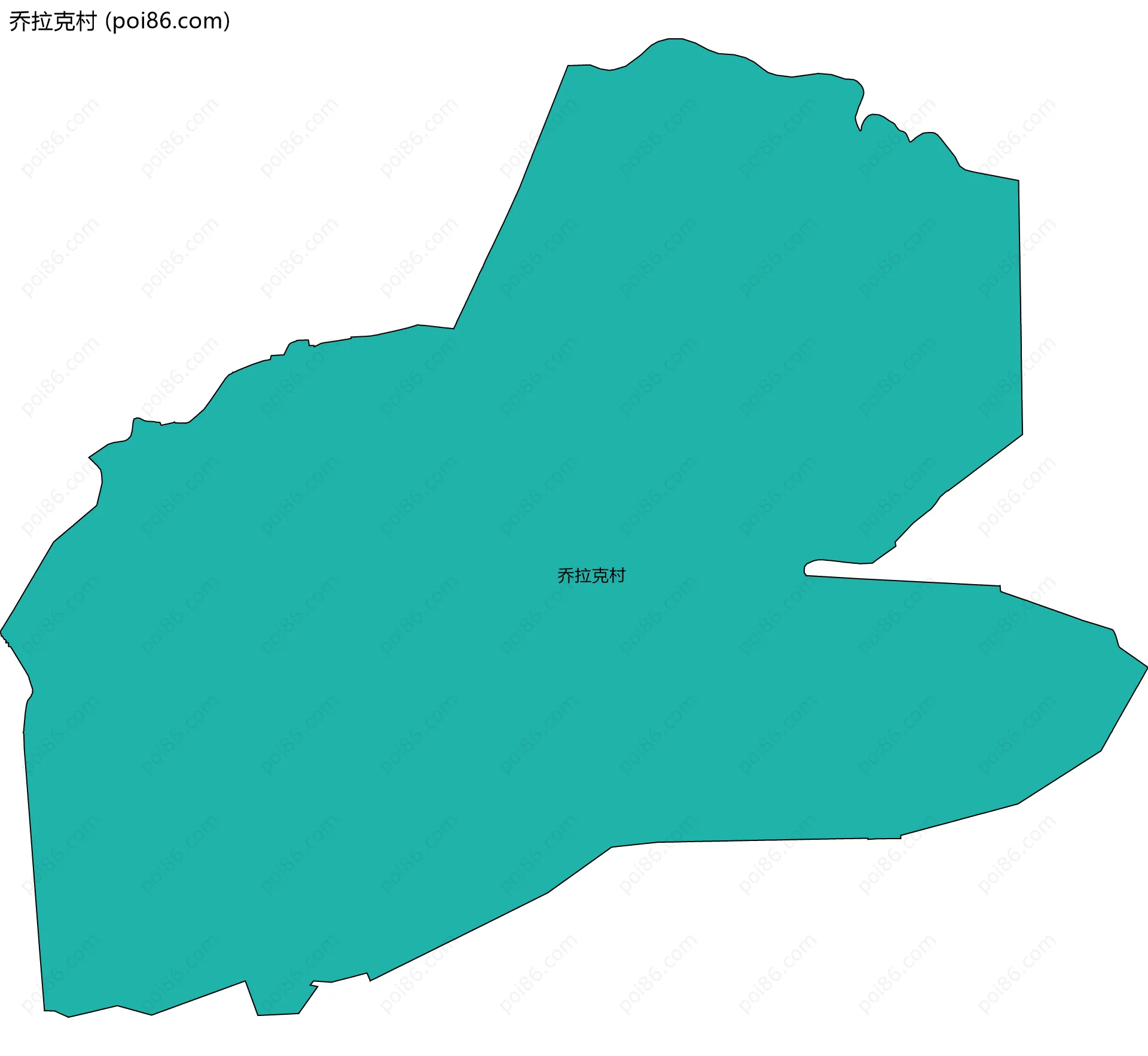 乔拉克村边界地图