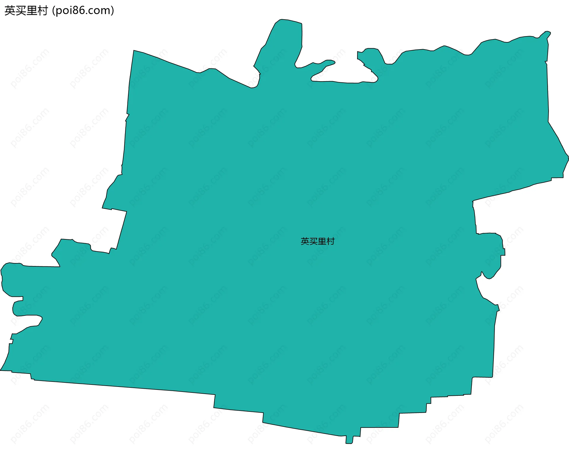 英买里村边界地图