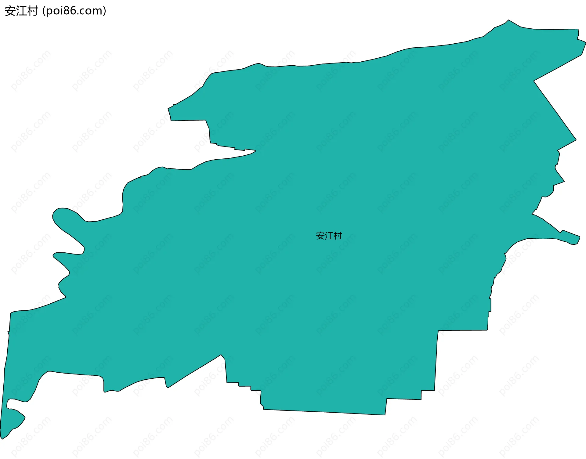 安江村边界地图