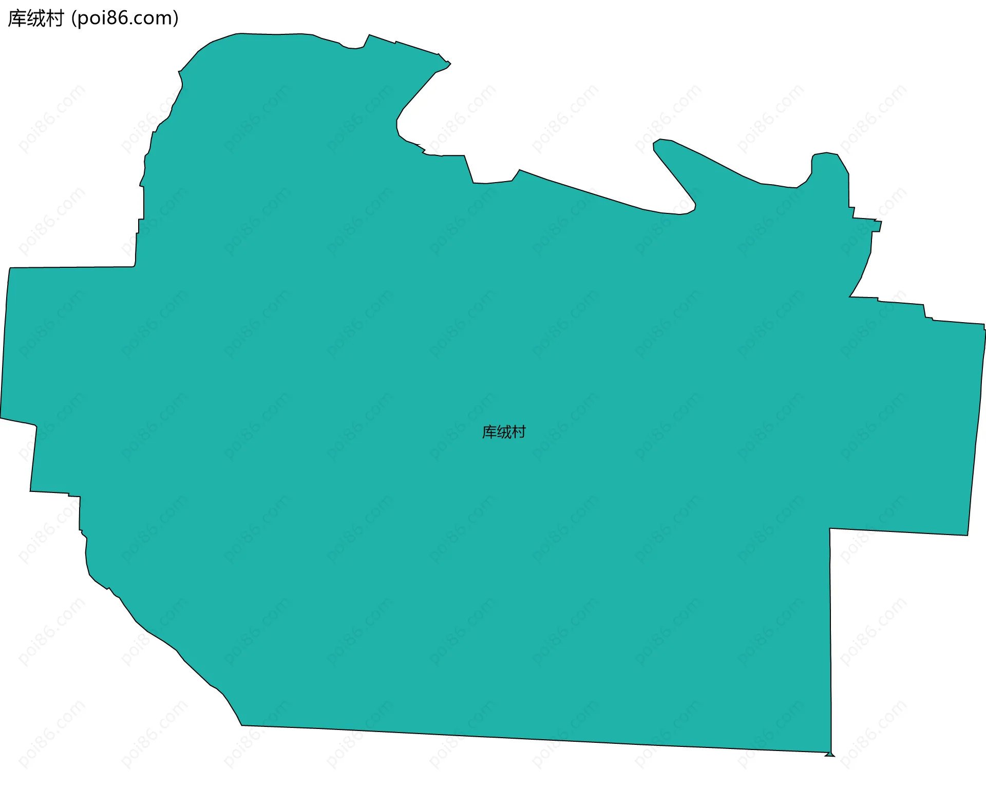 库绒村边界地图