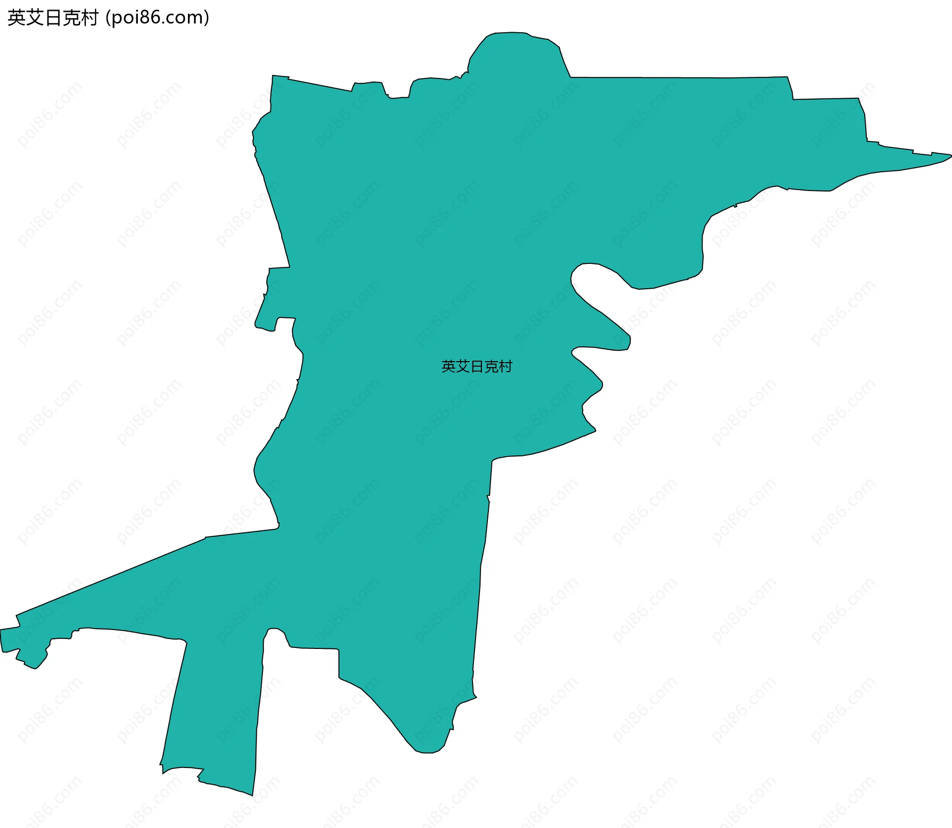 英艾日克村边界地图