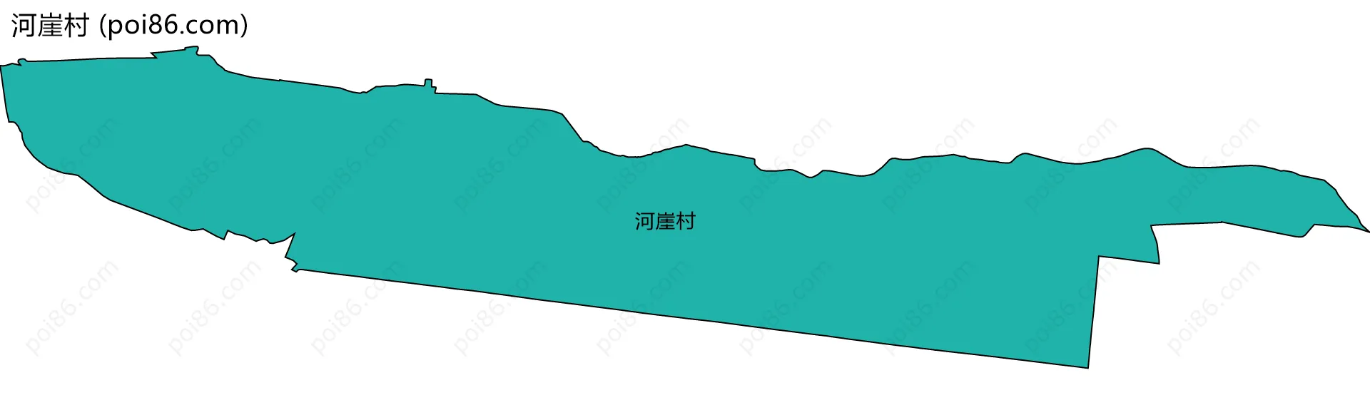 河崖村边界地图