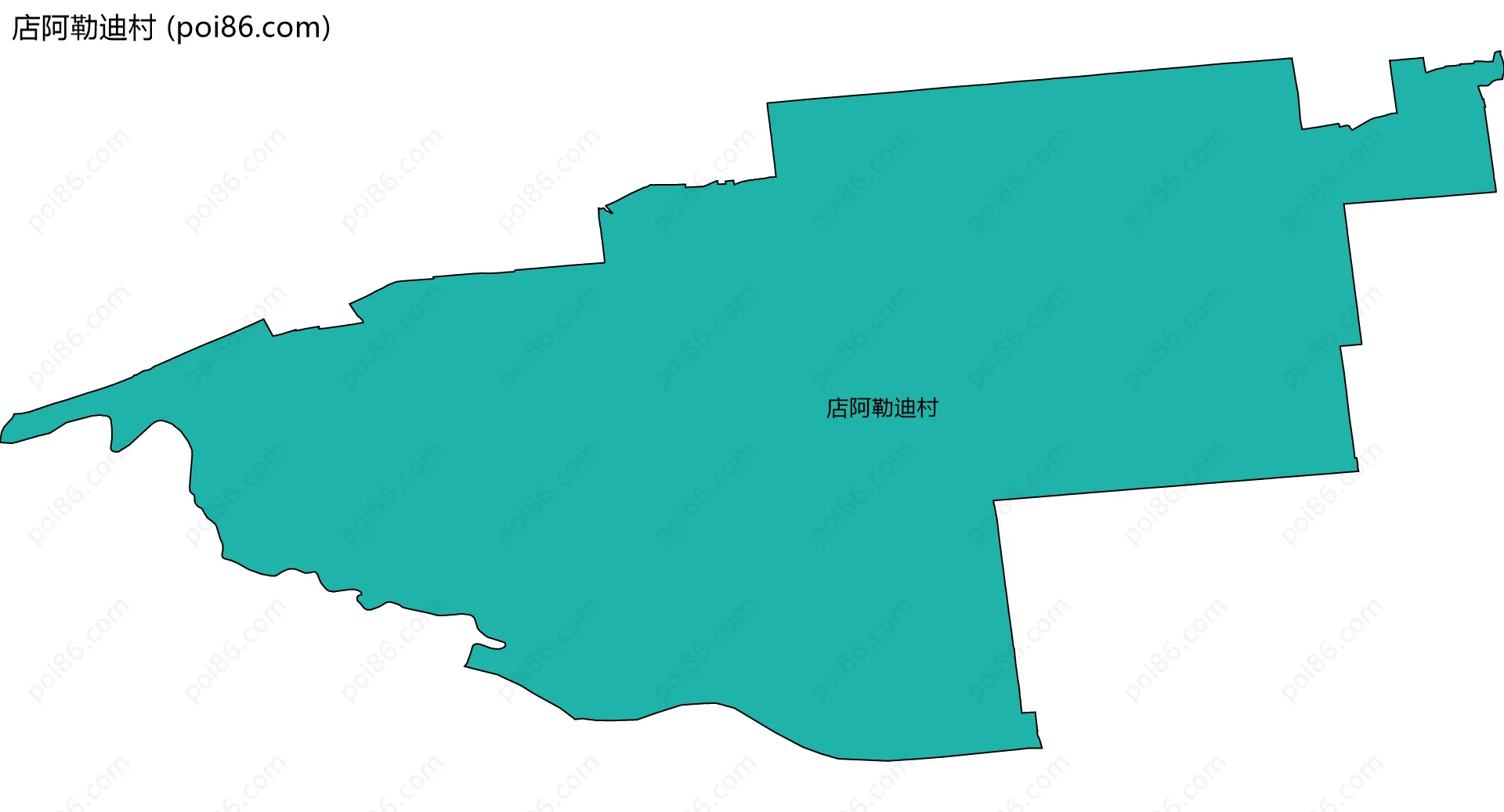 店阿勒迪村边界地图