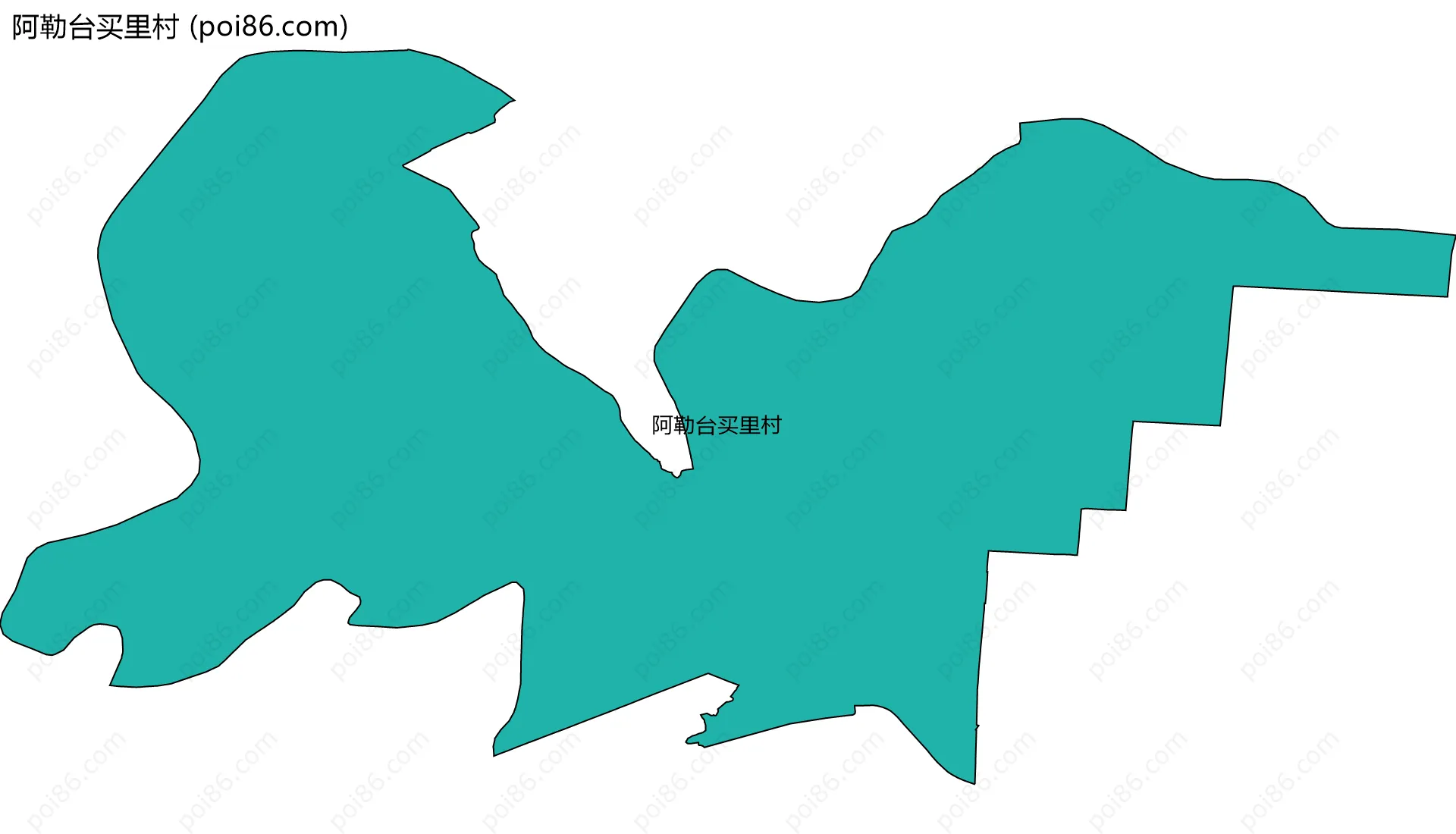 阿勒台买里村边界地图