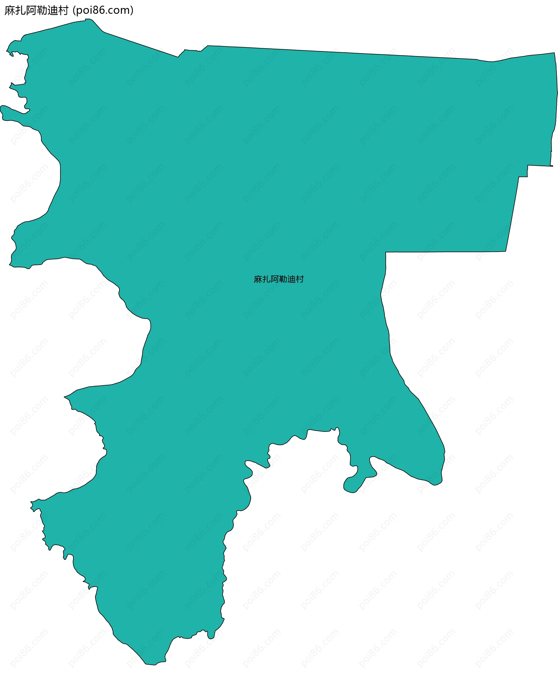 麻扎阿勒迪村边界地图