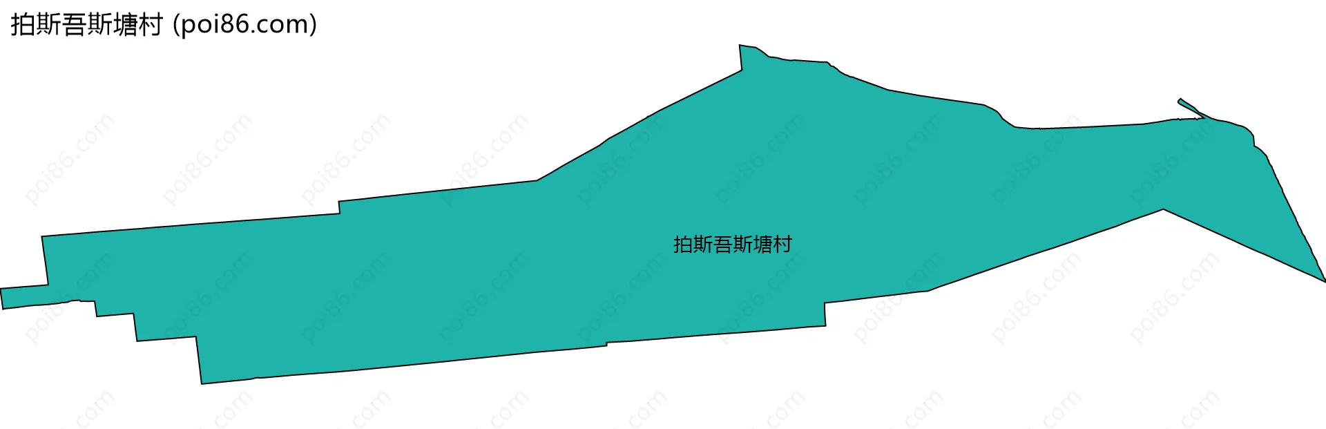 拍斯吾斯塘村边界地图