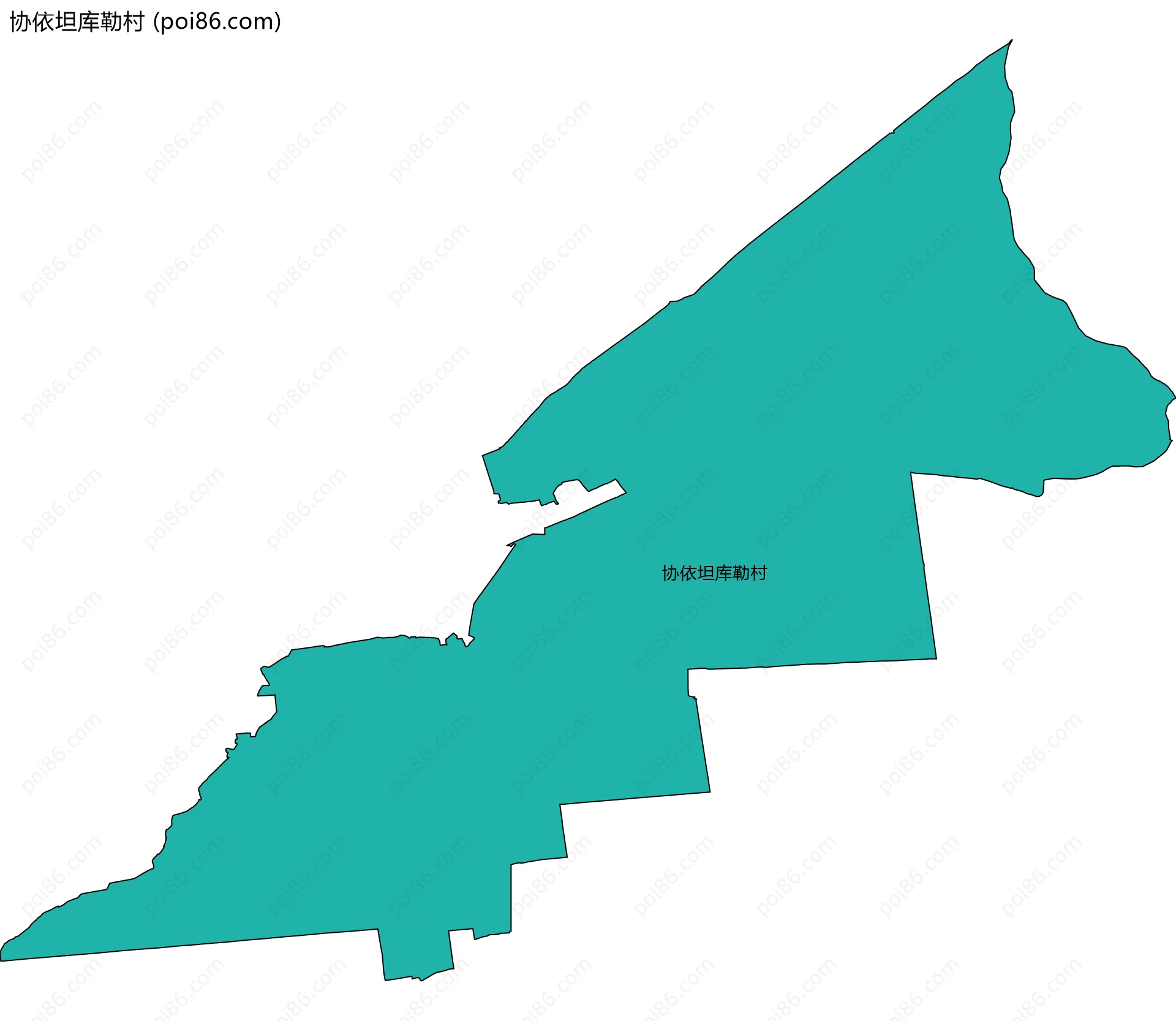 协依坦库勒村边界地图