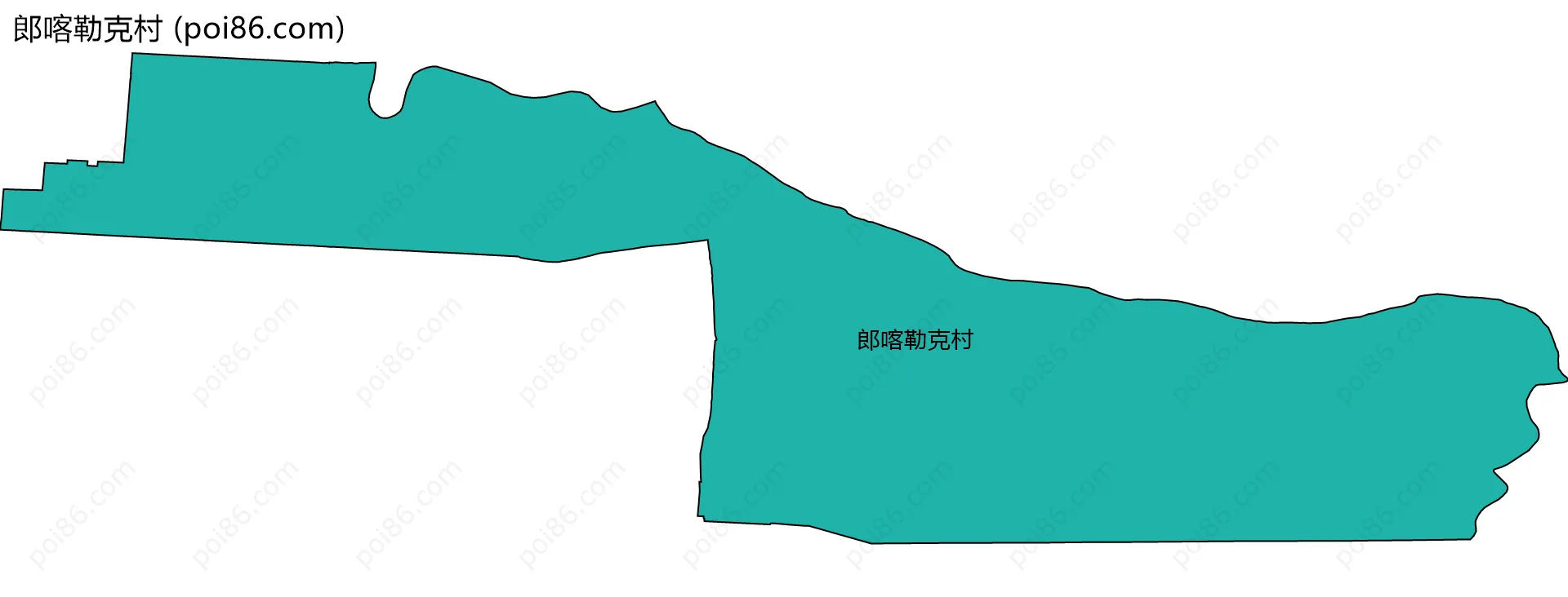 郎喀勒克村边界地图