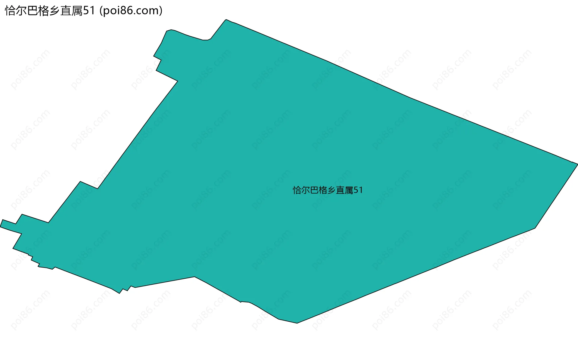 恰尔巴格乡直属51边界地图