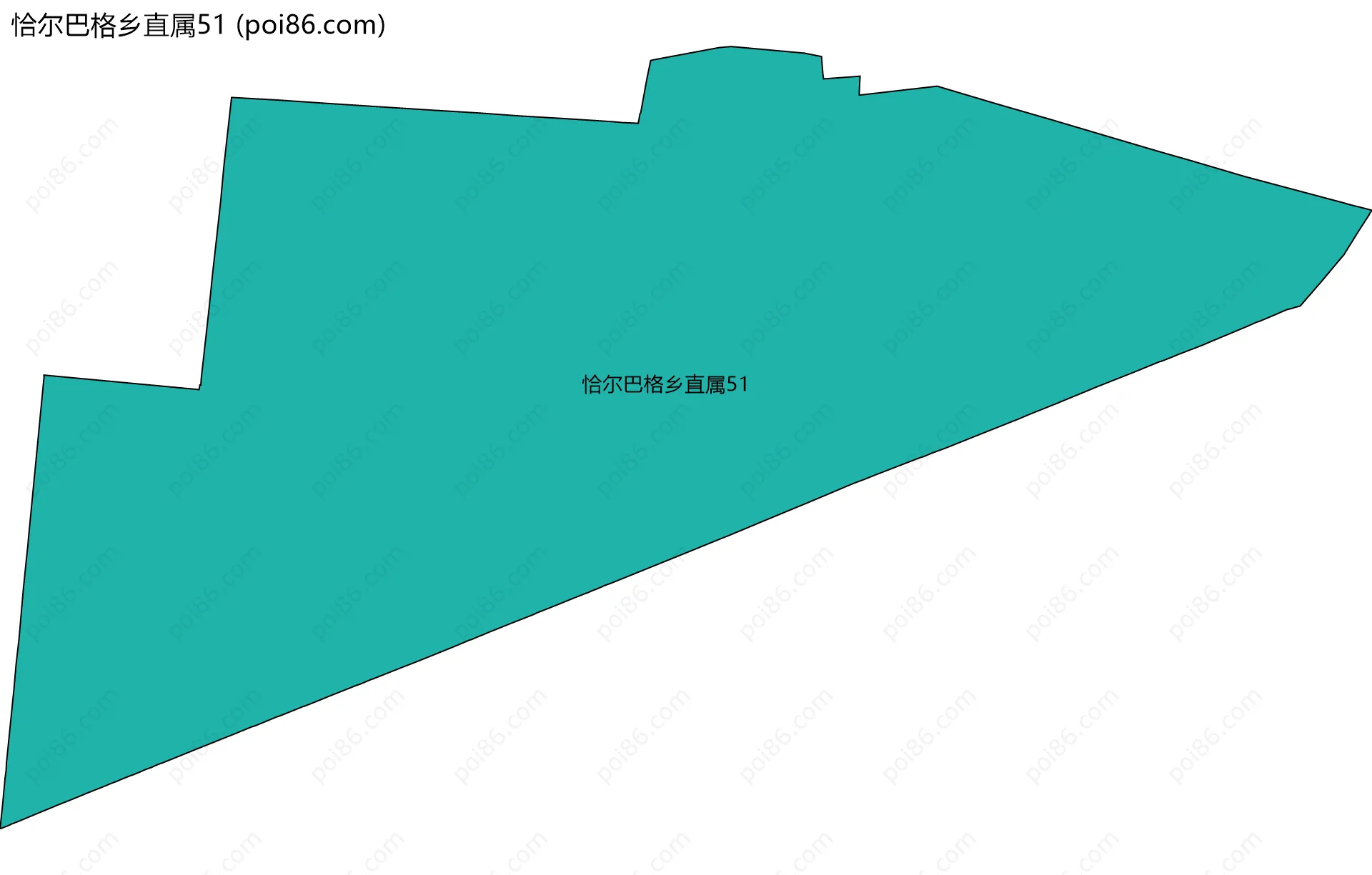 恰尔巴格乡直属51边界地图