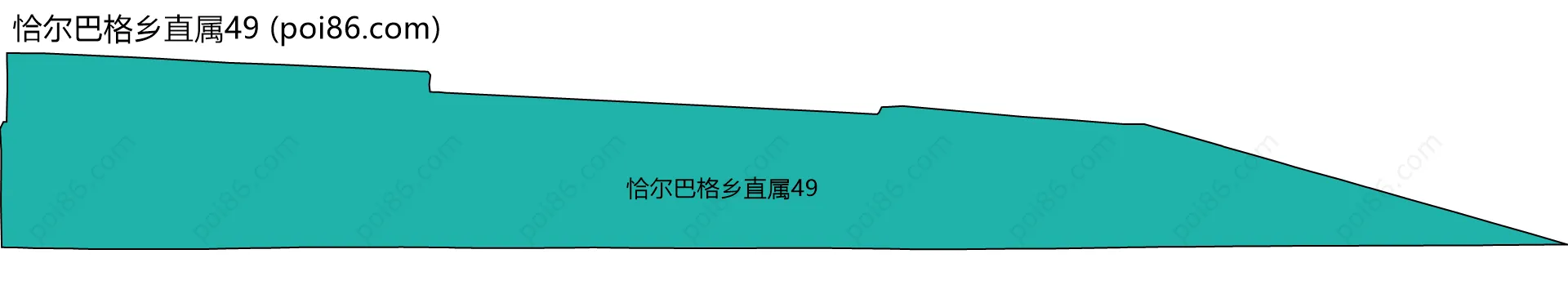 恰尔巴格乡直属49边界地图