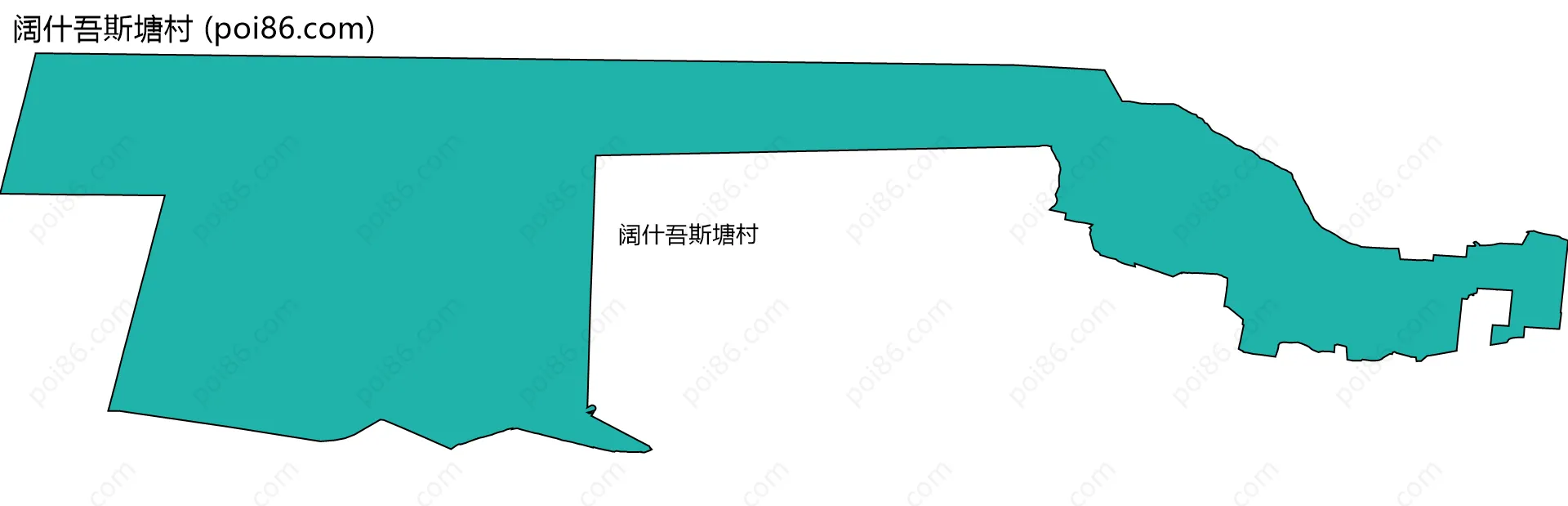 阔什吾斯塘村边界地图