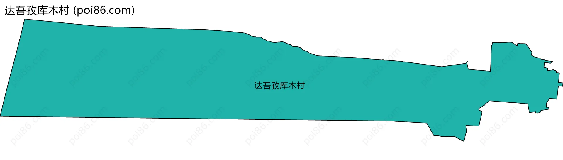 达吾孜库木村边界地图
