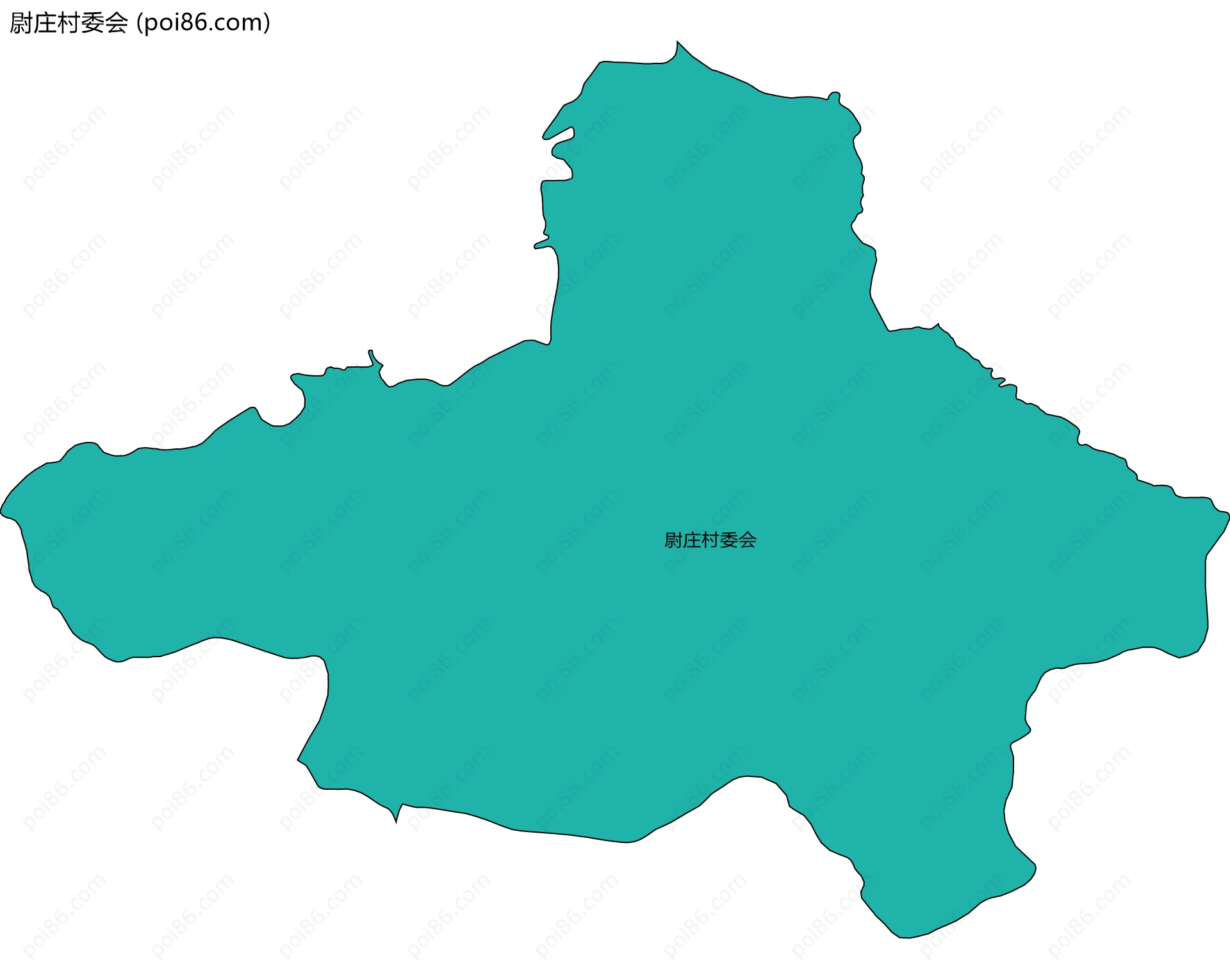 尉庄村委会边界地图