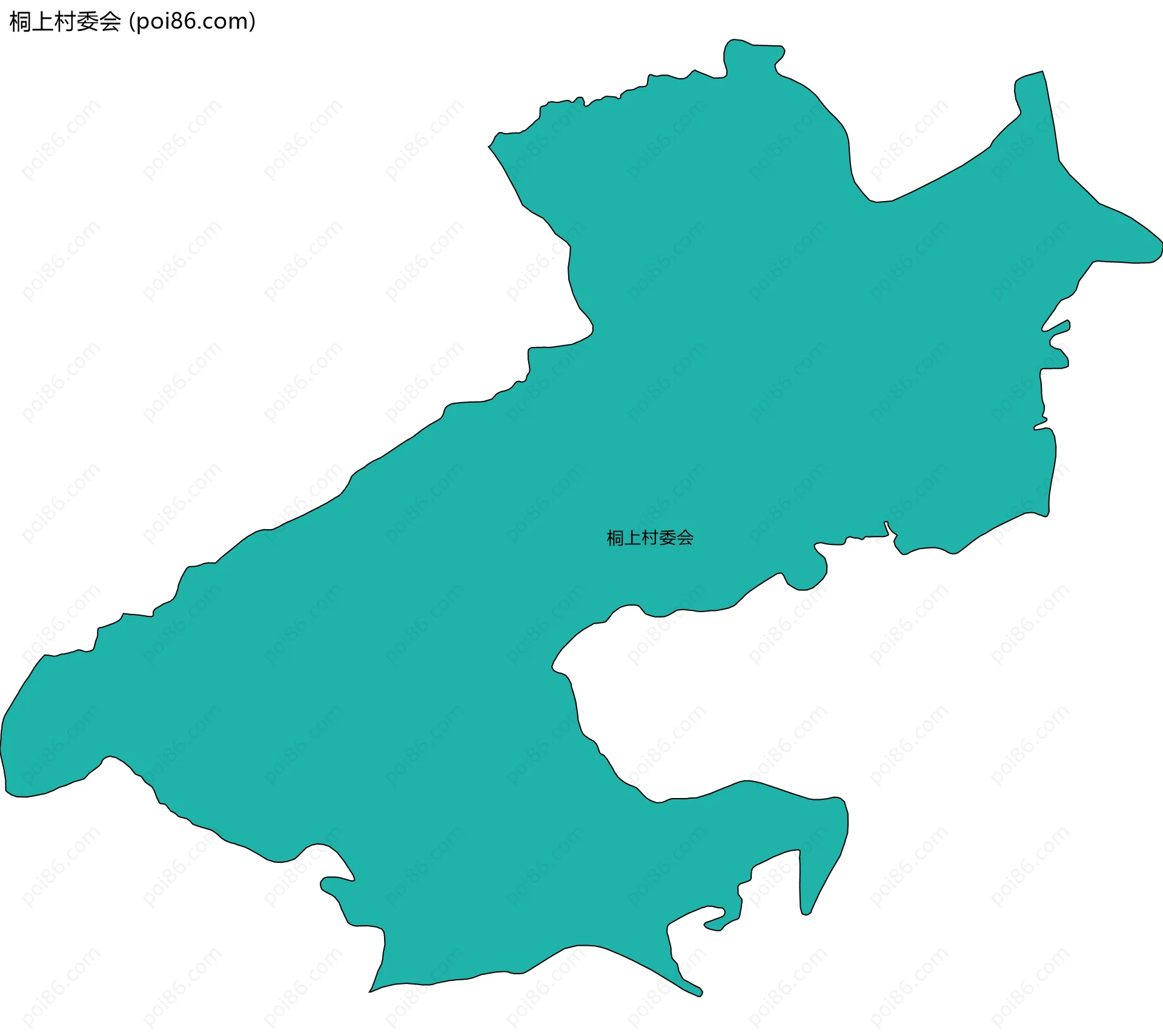 桐上村委会边界地图