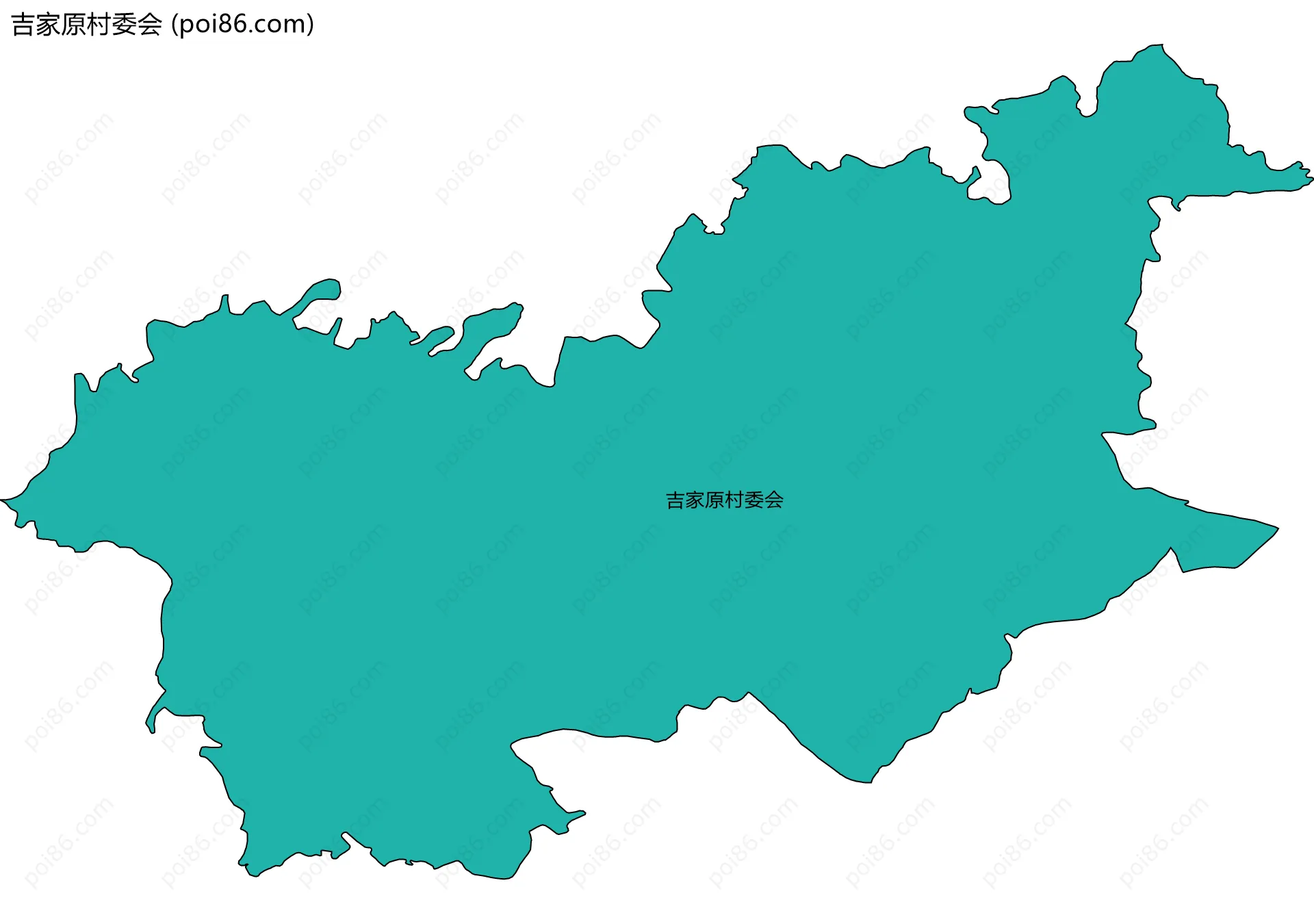 吉家原村委会边界地图