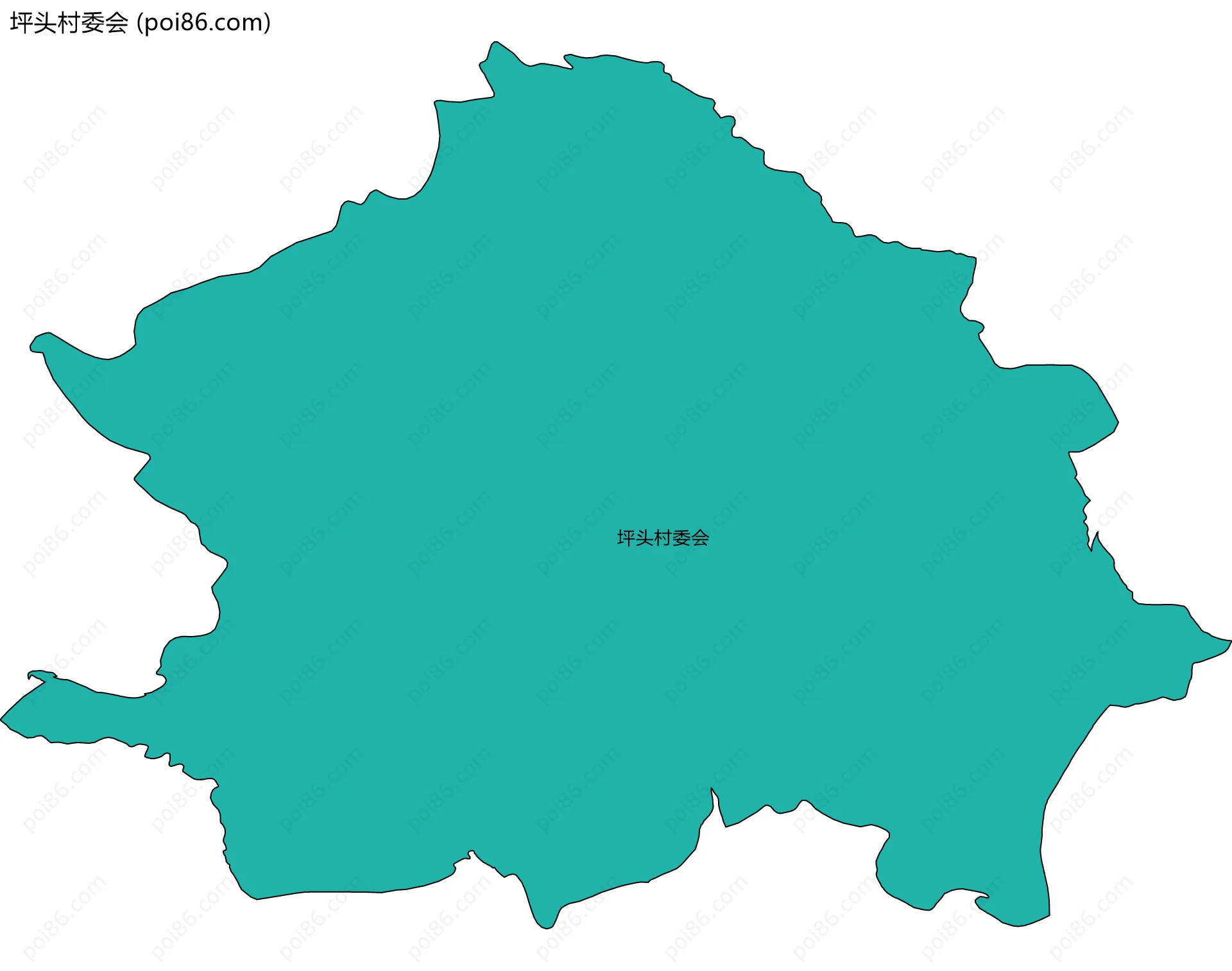 坪头村委会边界地图