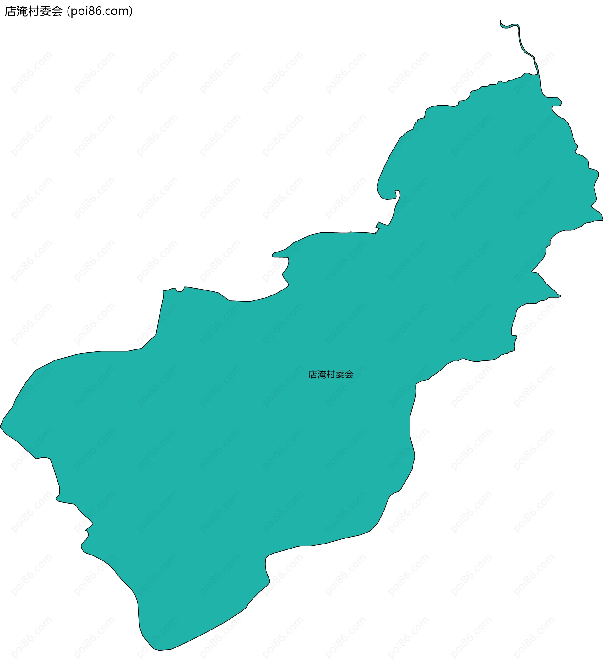店淹村委会边界地图